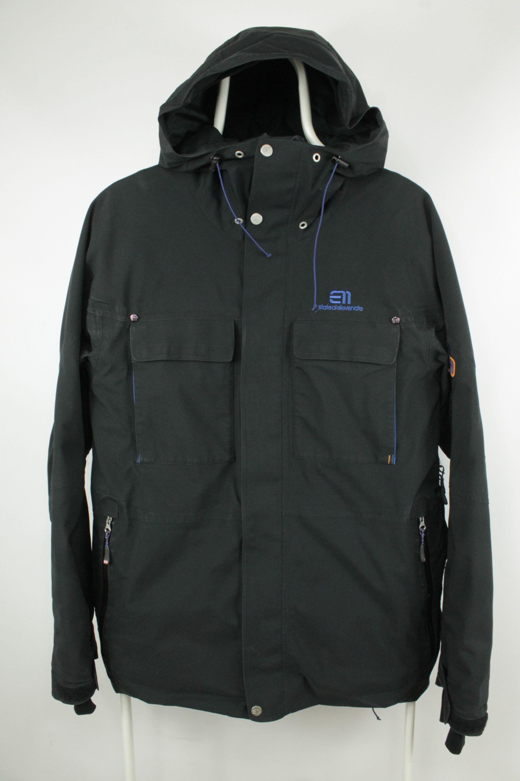 E11 State Of Elevenate Black Gore-Tex Ski Jacket Men's