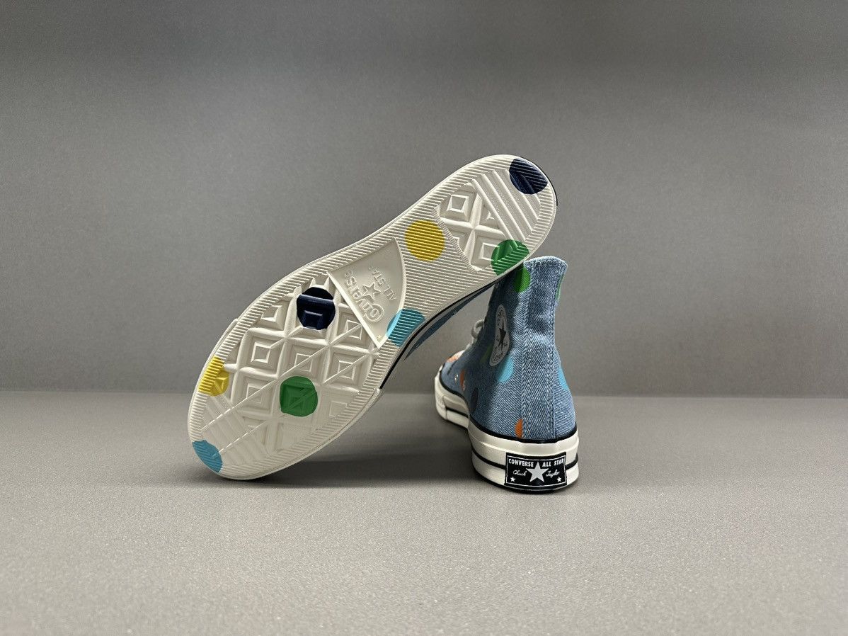 Converse × Golf Wang Converse Chuck Taylor All-Star 70 Hi Golf Wang Denim Polka Size US 9.5 / EU 42-43 - 10 Thumbnail