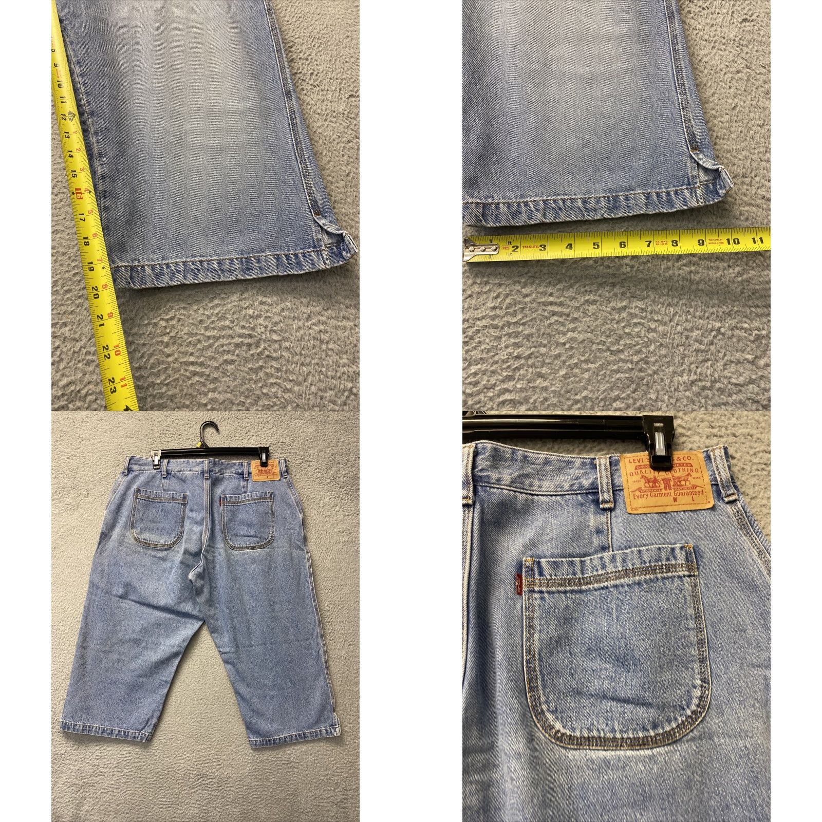 Denime Levi’s Capri Jeans Women’s 20W Blue Mid Rise Cotton Blend 5-Pocket Casual Size 42" / US 20 - 7 Thumbnail