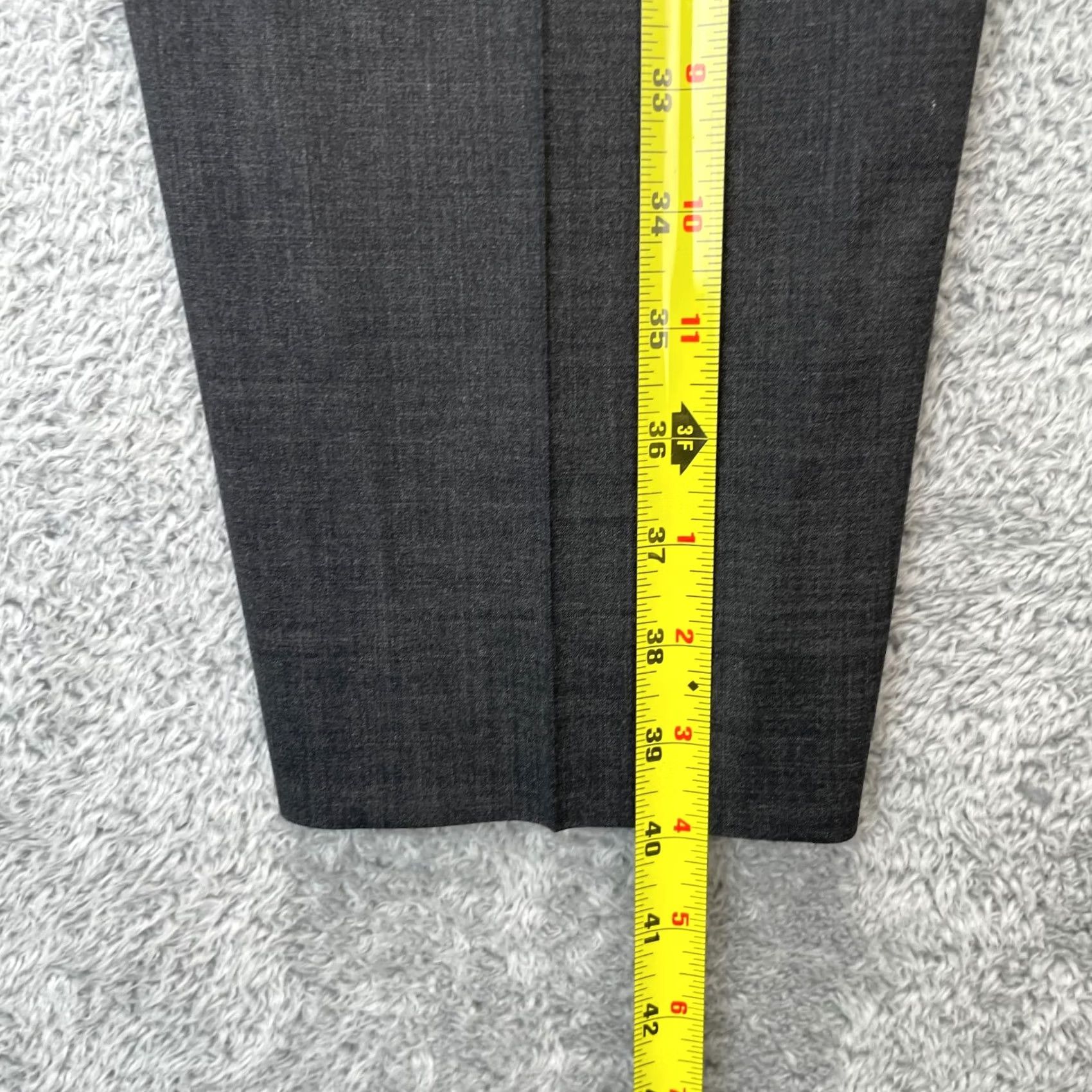 Vintage Lafayette 148 New York Pants Womens 18 Gray Wool Blend Tapered Leg Dress Pants Size 28" / US 6 / IT 42 - 6 Thumbnail