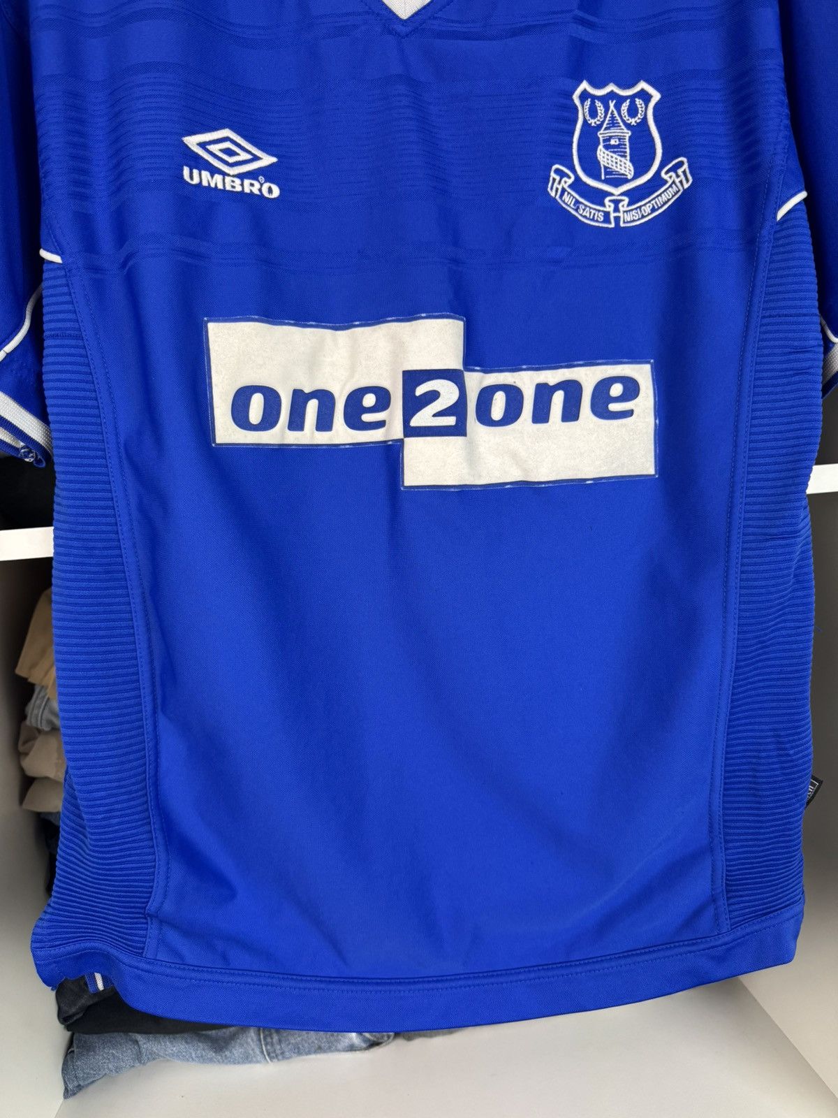 Umbro Vntg 1999 2000 Everton FC Home Football Shirt Soccer Jersey Size US M / EU 48-50 / 2 - 11 Thumbnail