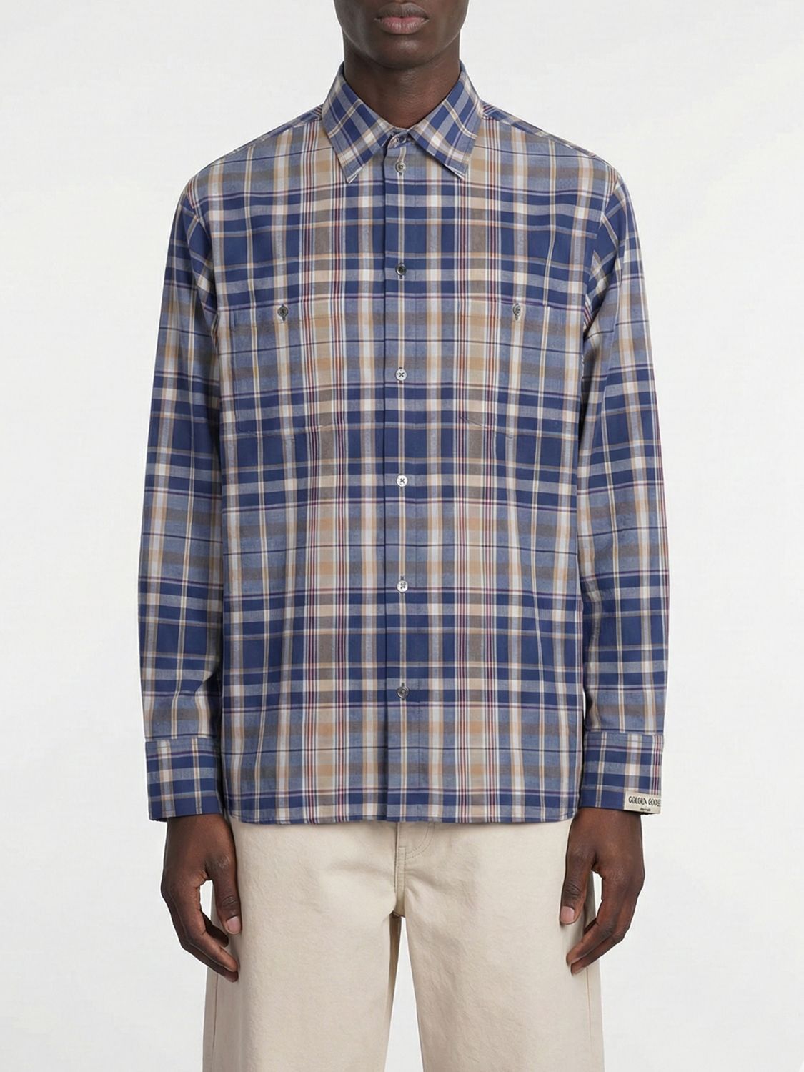 Golden Goose Shirt Men Blue
