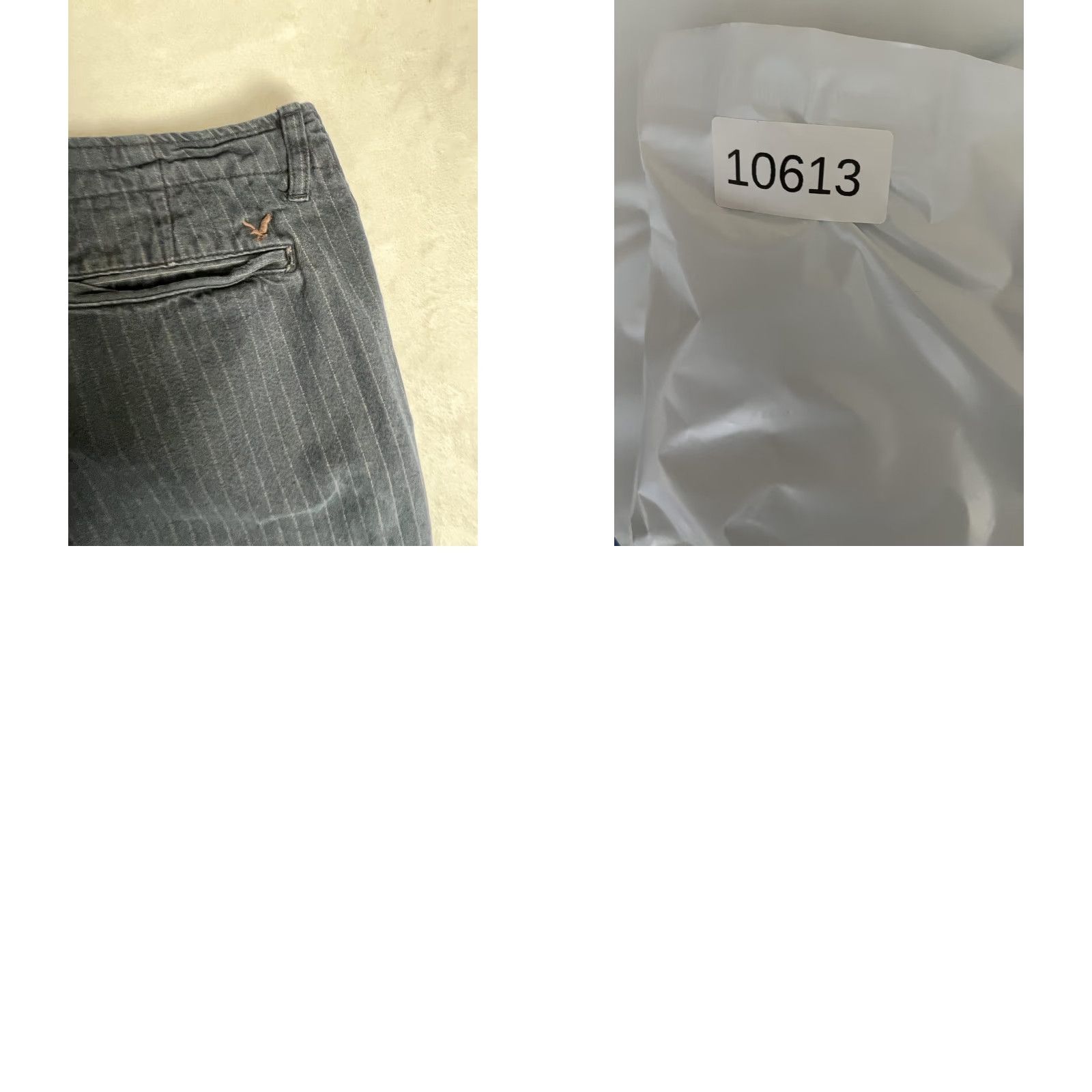 American Eagle Outfitters VINTAGE American Eagle AE Khaki Pants Mens 34x30 Gray Pinstripe Straight Leg Y2K Size US 34 / EU 50 - 8 Thumbnail