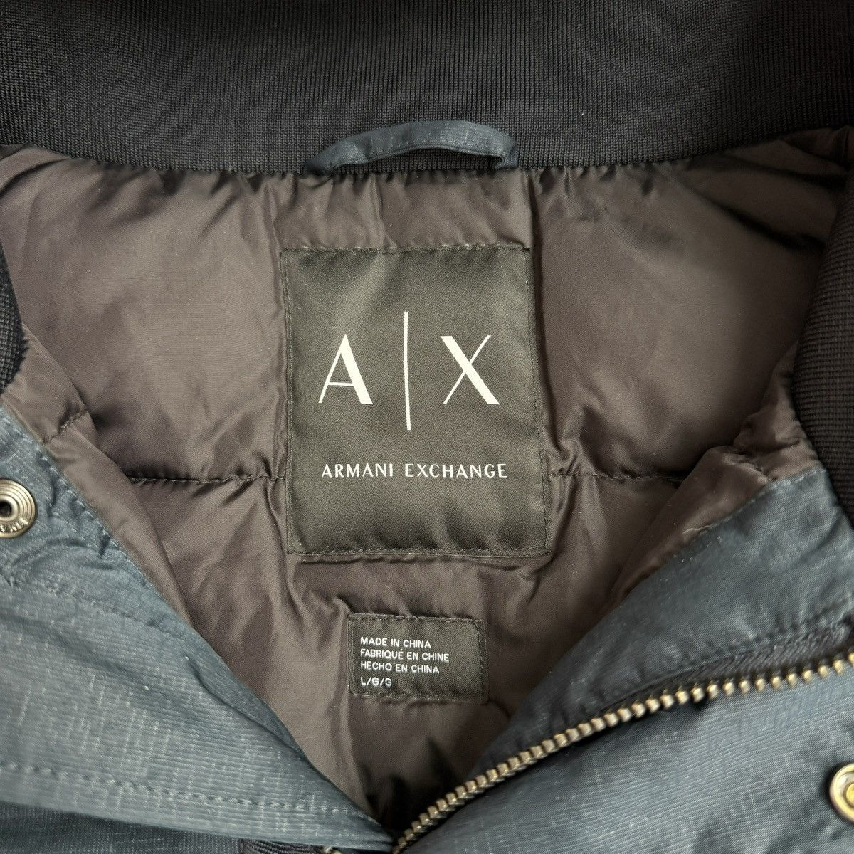 Armani Exchange Armani Exchange dark navy puffer vest down hood L Size US L / EU 52-54 / 3 - 4 Thumbnail