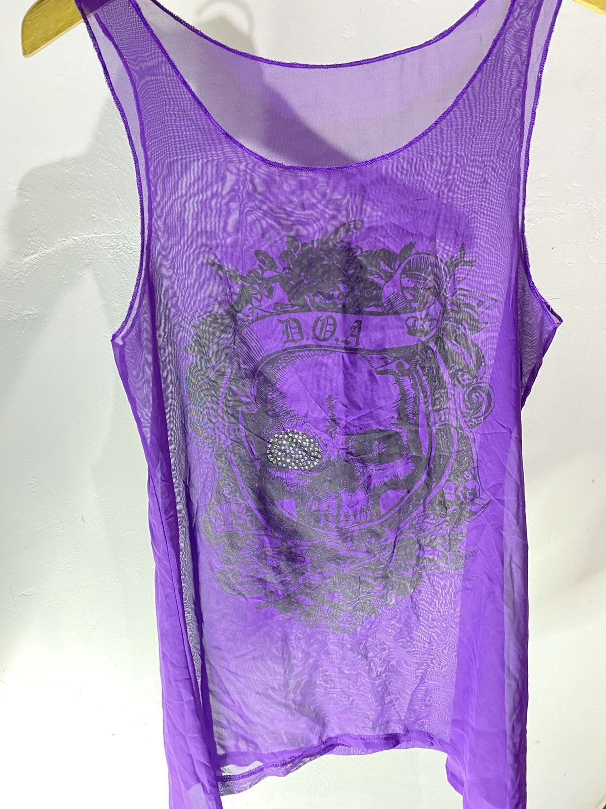 If Six Was Nine × Japanese Brand × Le Grande Bleu (L.G.B.) Goa style skull mesh tank top Size US L / EU 52-54 / 3 - 2 Thumbnail