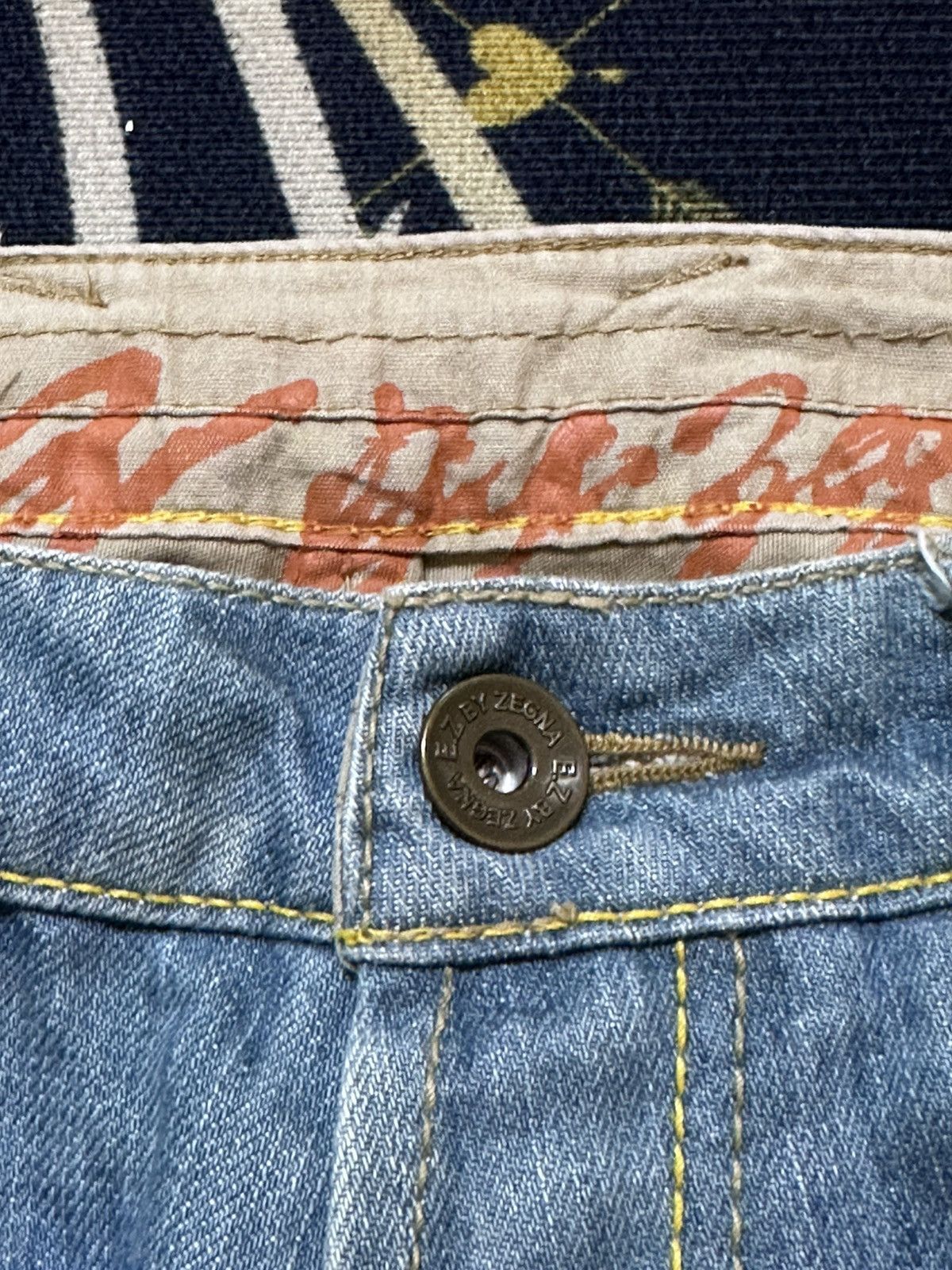 Ermenegildo Zegna × Fear of God Vintage E.Z by Zegna Faded Grunge Ripped Distressed Denim Size US 30 / EU 46 - 8 Thumbnail
