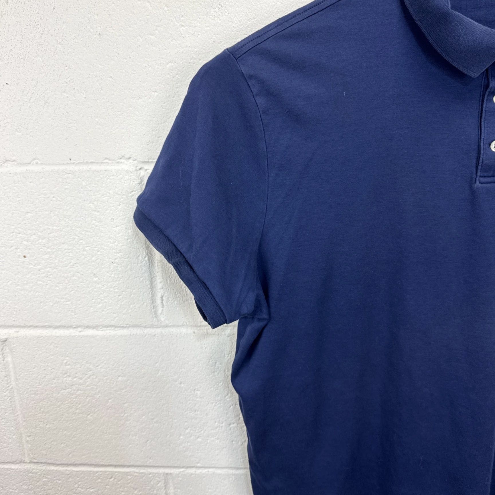 Polo Ralph Lauren VINTAGE Polo Ralph Lauren Logo Embroidered Custom Slim Fit Polo Shirt Blue 2XL Pony Mens Size US XXL / EU 58 / 5 - 4 Thumbnail