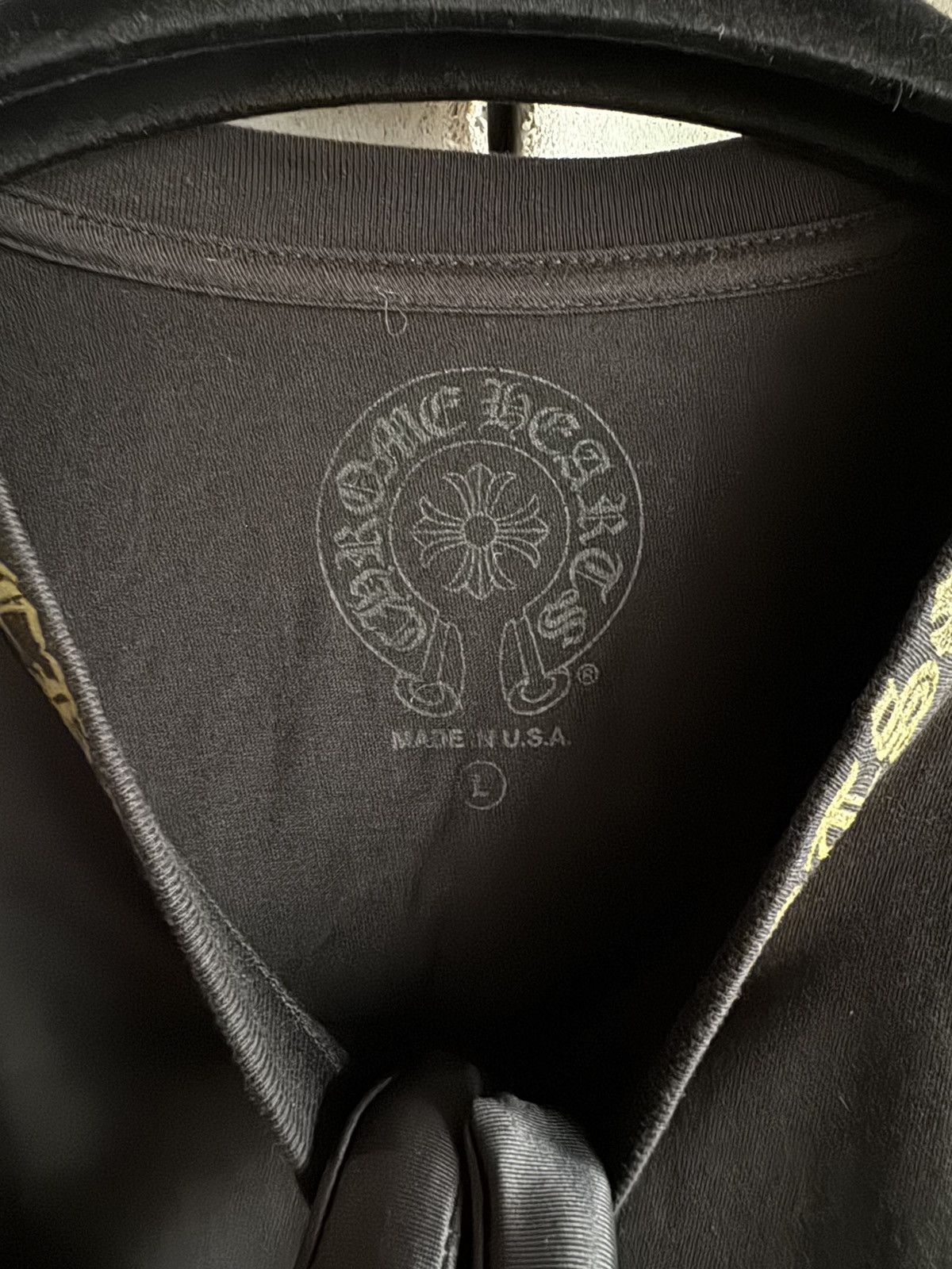 Chrome Hearts CHROME HEARTS LONG SLEEVE NECK CH SCRIPT ARMY GREEN/BLACK Size US L / EU 52-54 / 3 - 3 Thumbnail