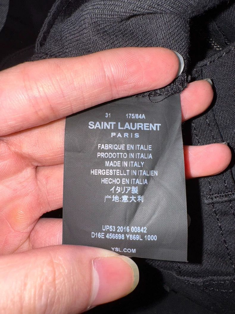 Yves Saint Laurent saint laurent 16fw multi-zip biker patchwork jeans 2503-Nex Size US 31 - 6 Thumbnail