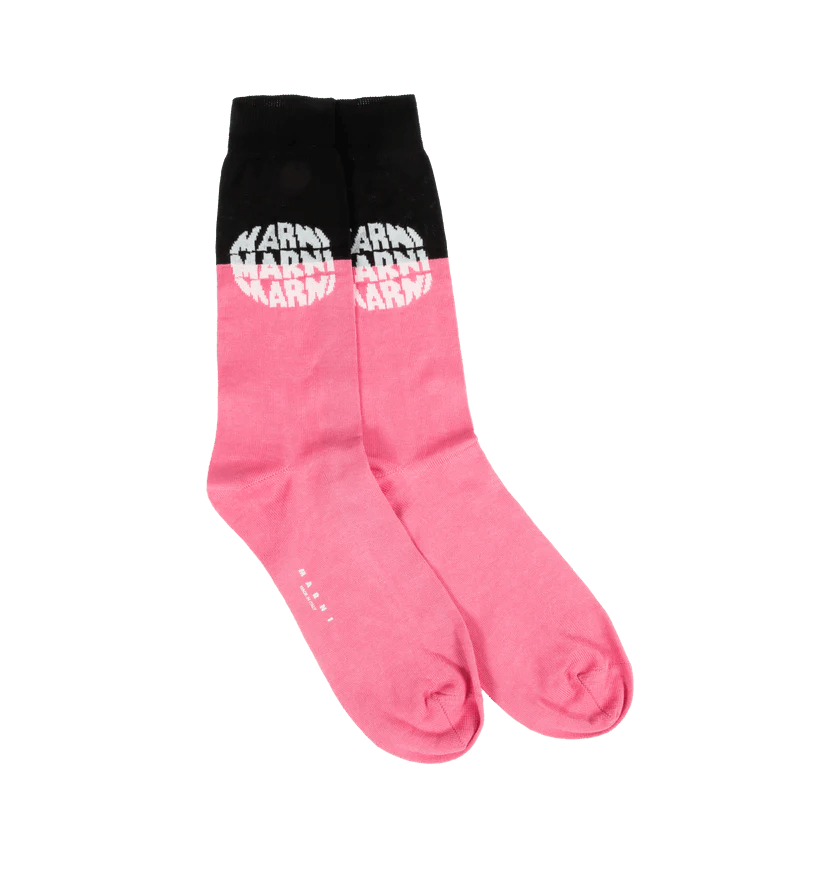 o1h1sh10624 Socks in Black & Pink