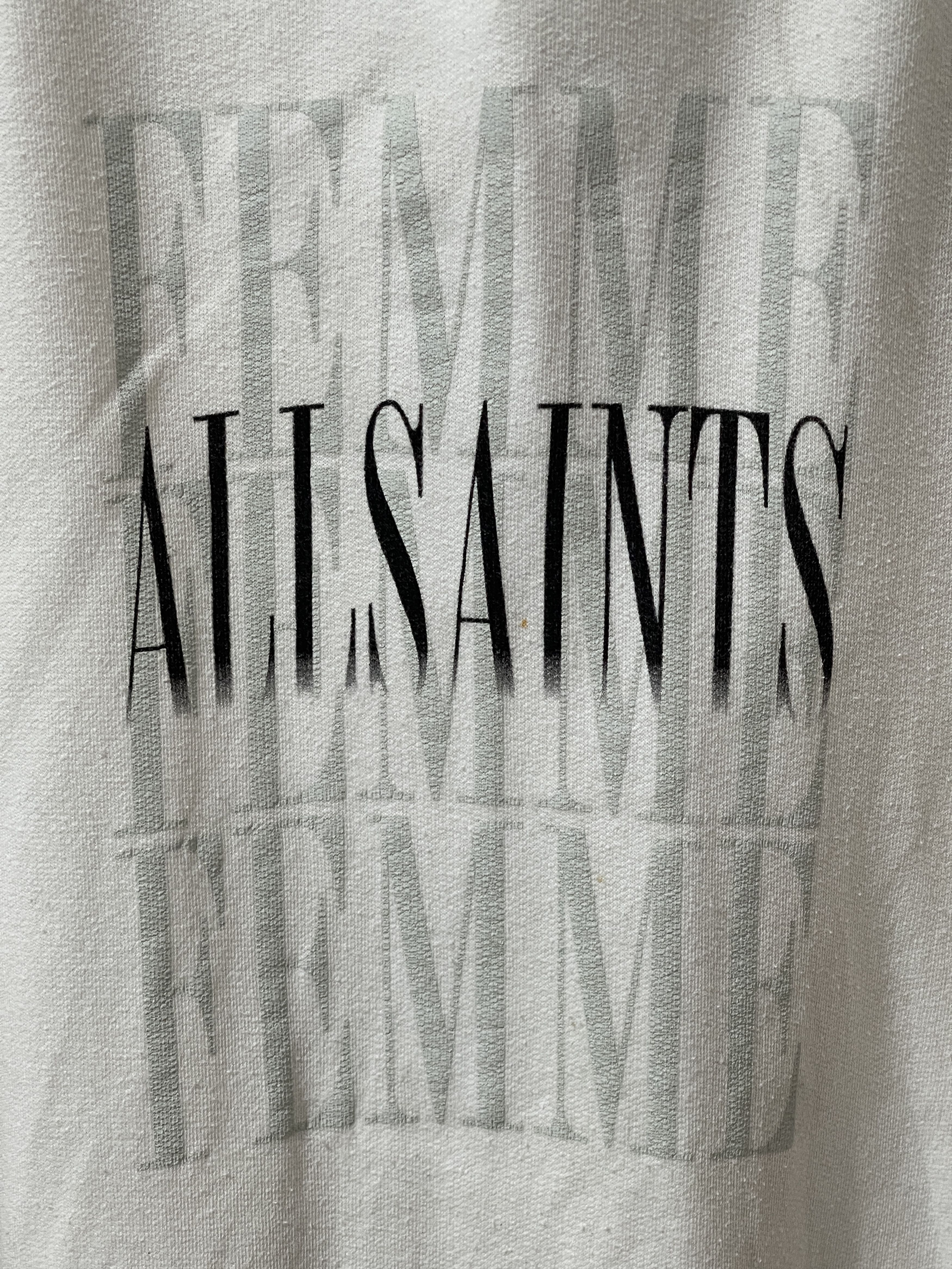 Allsaints 2000s Allsaints Archive White Pullover Hoodie Size US M / EU 48-50 / 2 - 2 Thumbnail