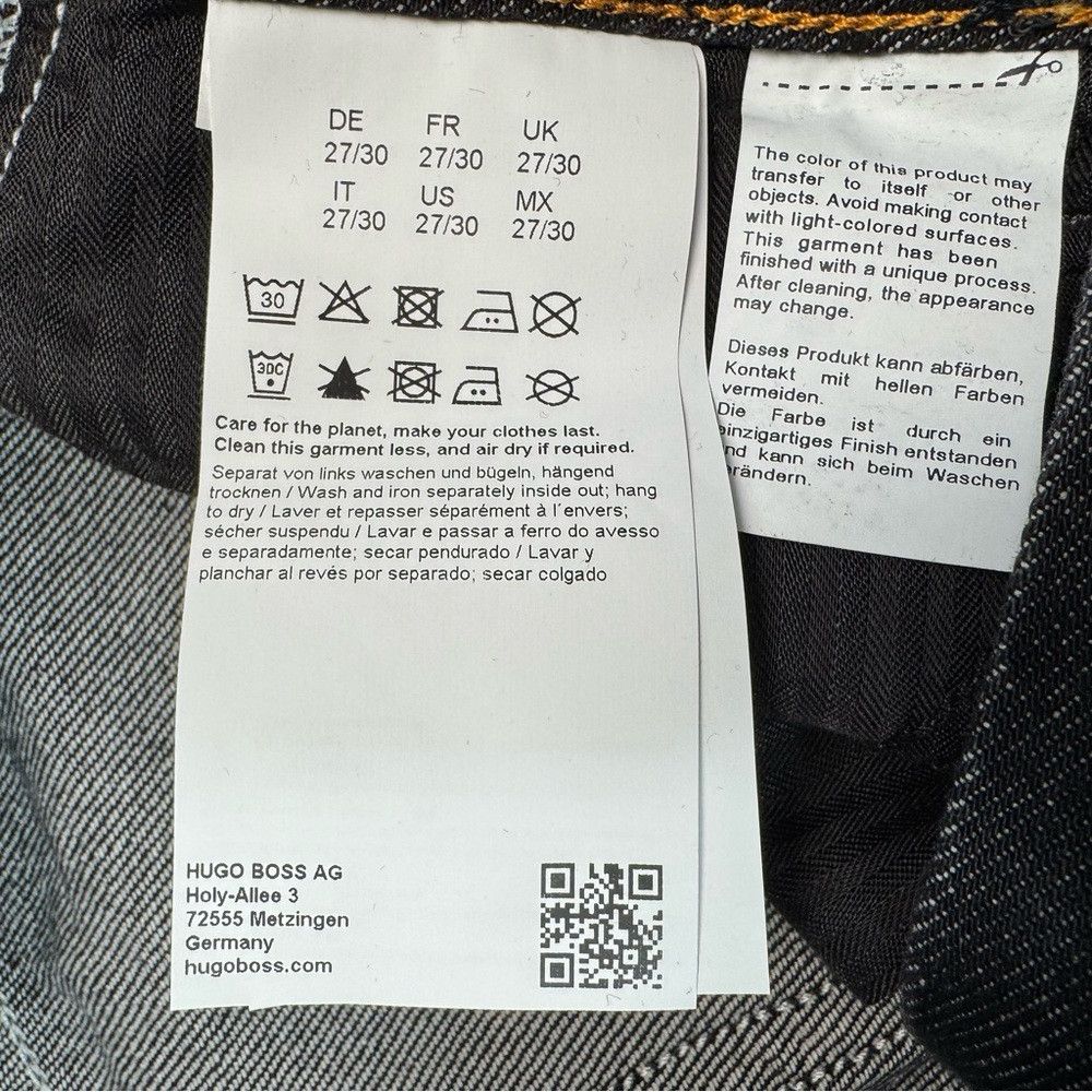 Hugo Boss NWT New Hugo Boss Balloon-leg Jeans In Black Rigid Denim Wi Size 27" / US 4 / IT 40 - 6 Thumbnail