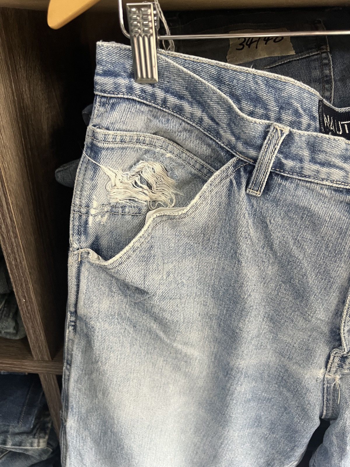 Nautica 🔥Nautica Jeans Distressed Carpenter Denim Size US 34 / EU 50 - 5 Thumbnail