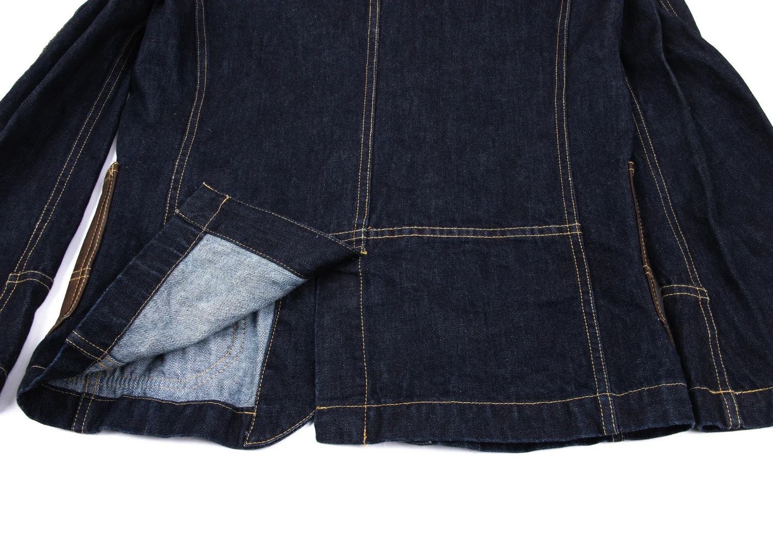 Junya Watanabe Indigo Denim Set with Leather Patch Pockets, Size M Size US 30 / EU 46 - 9 Thumbnail