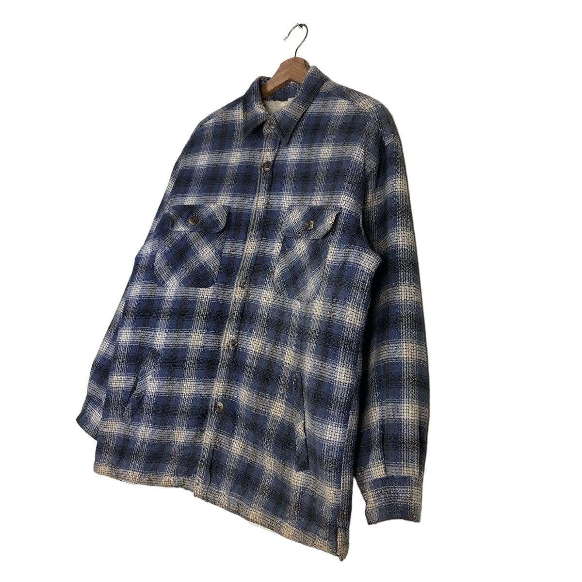 Flannel 🔥VINTAGE WOOL FLANNEL JACKET TARTAN DESIGN RALPH ETON Size US M / EU 48-50 / 2 - 2 Thumbnail
