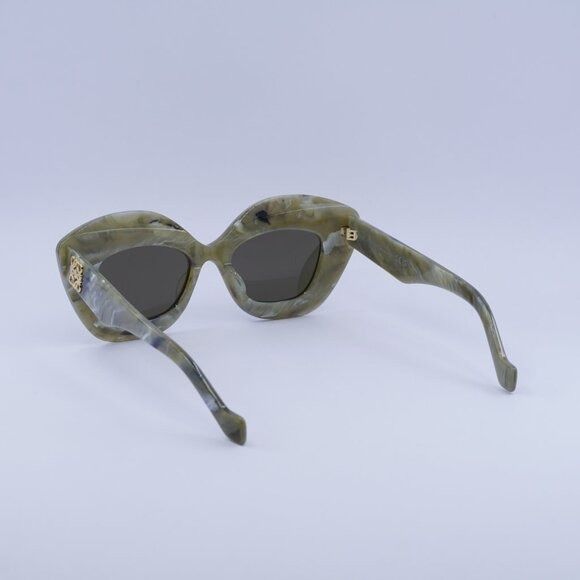 Loewe 🕶️ New Loewe LW40127I 60E Sunglasses - Green Marble Frame Size ONE SIZE - 10 Thumbnail