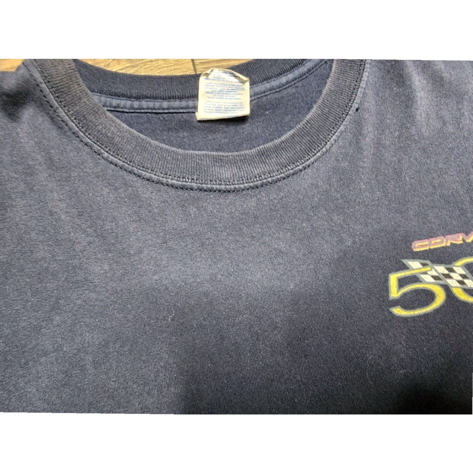 Gildan VINTAGE Corvette Celebrating 50 Years American Tradition Graphic T Shirt Mens XL Blue Size US XL / EU 56 / 4 - 5 Thumbnail