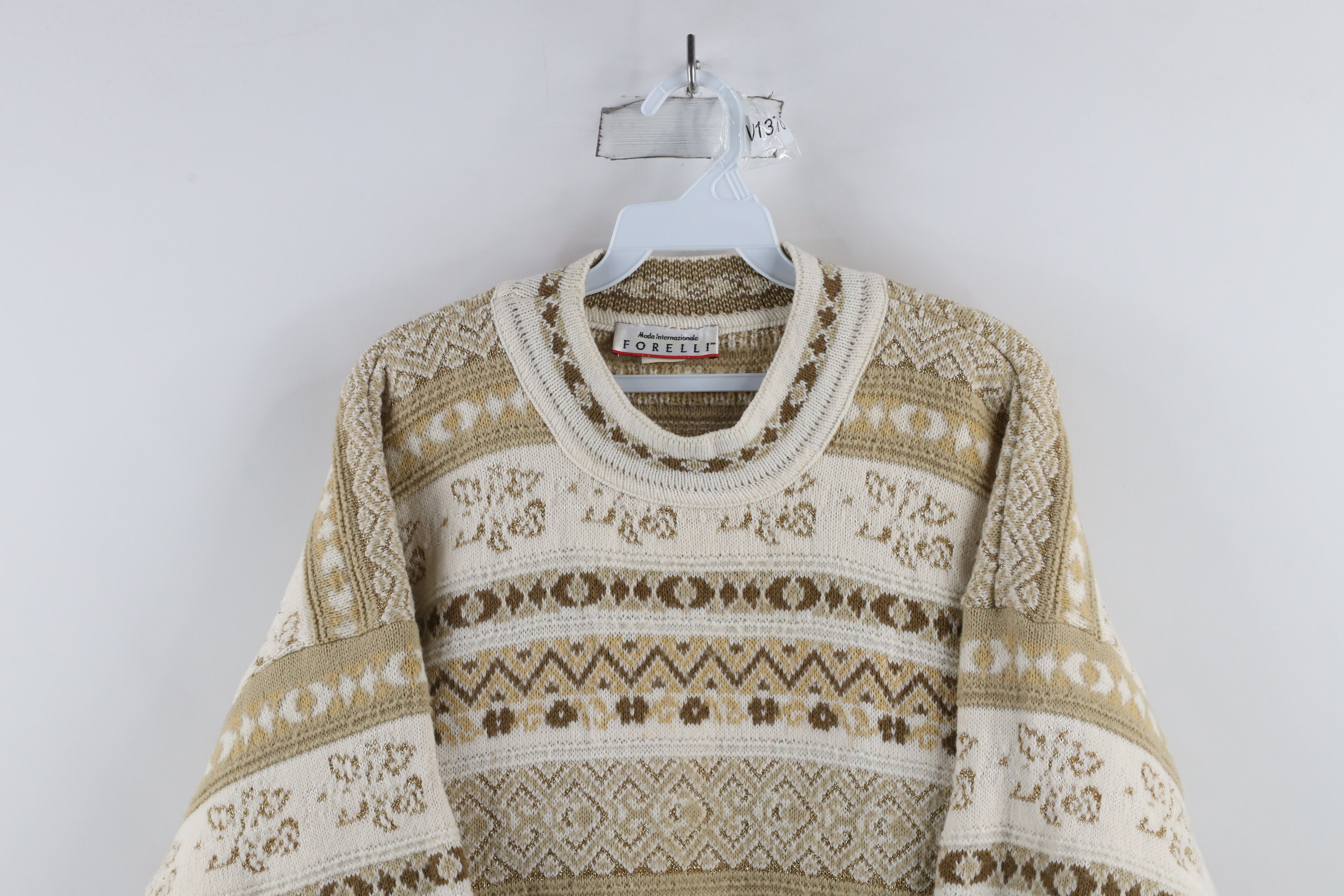 Vintage Vintage 90s Streetwear Fair Isle Knit Tunic Sweater USA Size XXL / US 16-18 / IT 52-54 - 2 Thumbnail