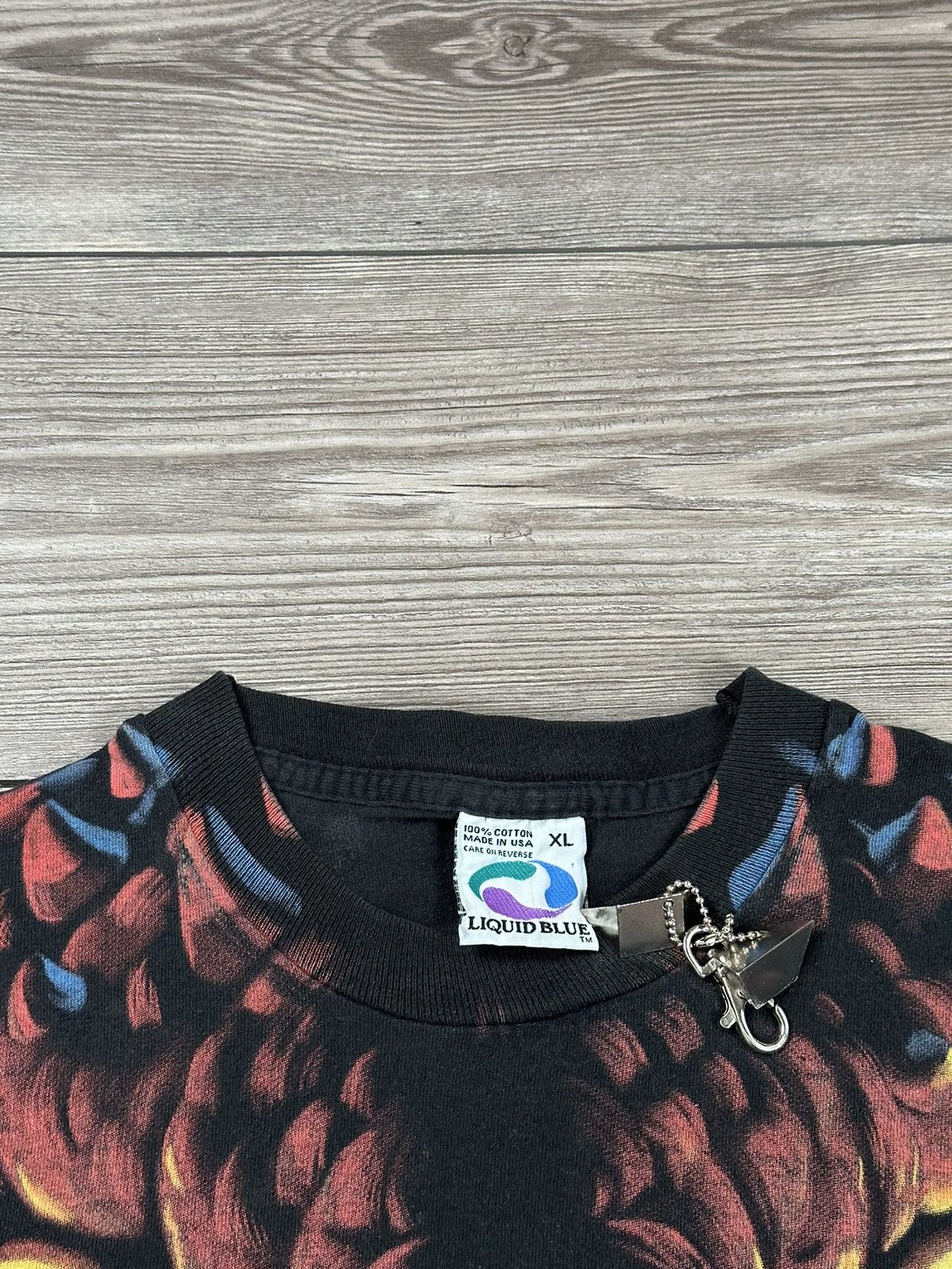 Liquid Blue Vintage 90’s Liquid Blue Dragon Face AOP Size US XL / EU 56 / 4 - 5 Thumbnail