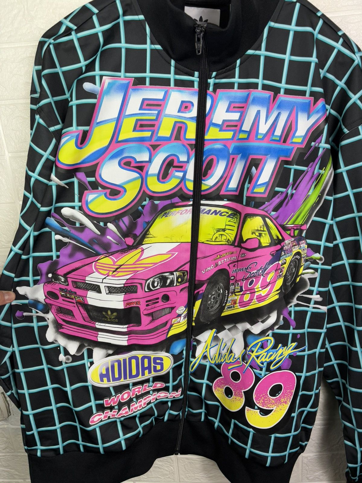 Adidas × Jeremy Scott Jeremy Scott x Adidas Rally Print Track Jacket – Size XL Size US XL / EU 56 / 4 - 6 Thumbnail