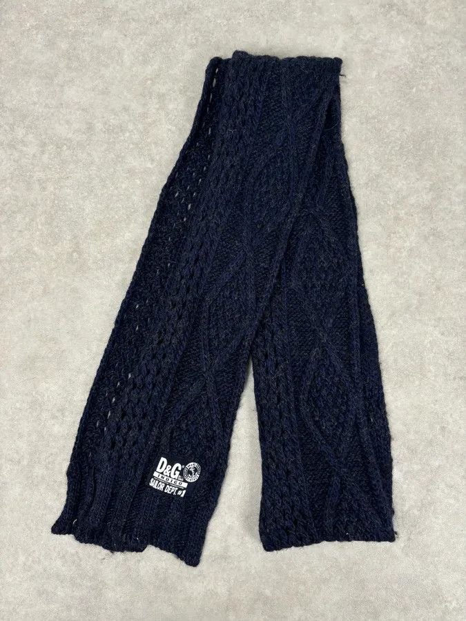 Dolce & Gabbana AW2006 Dolce & Gabbana Sailor Wool Navy Scarf Size ONE SIZE - 2 Thumbnail