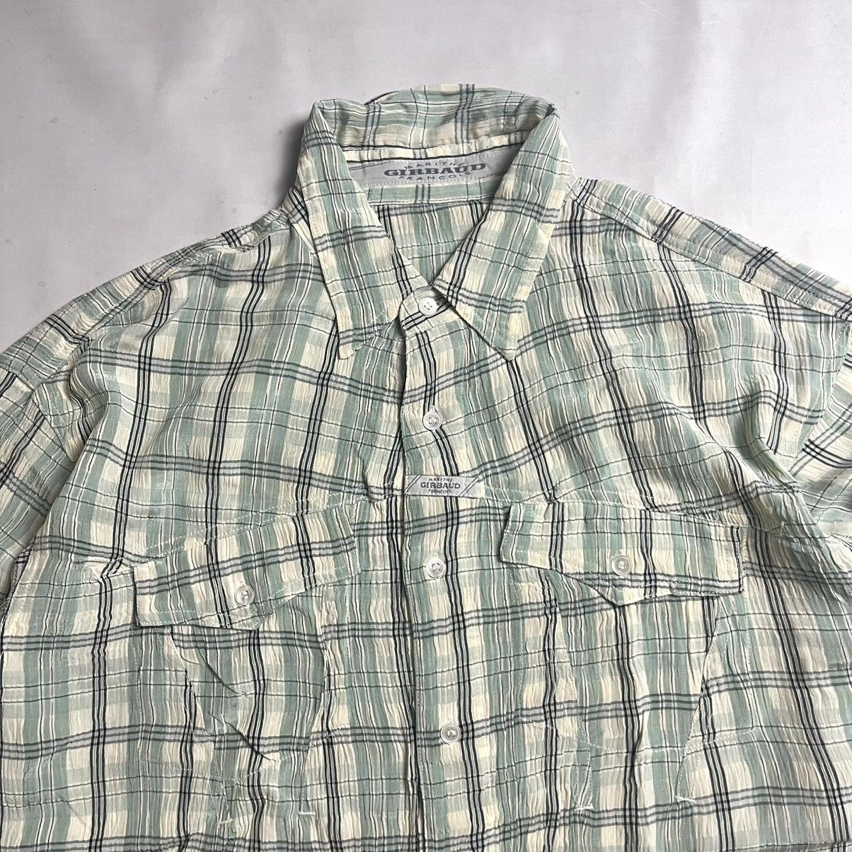 Marithe + Francois Girbaud 90s Marithe Francois Girbaud Pleats Shirt “Two Blend” Size US L / EU 52-54 / 3 - 3 Thumbnail