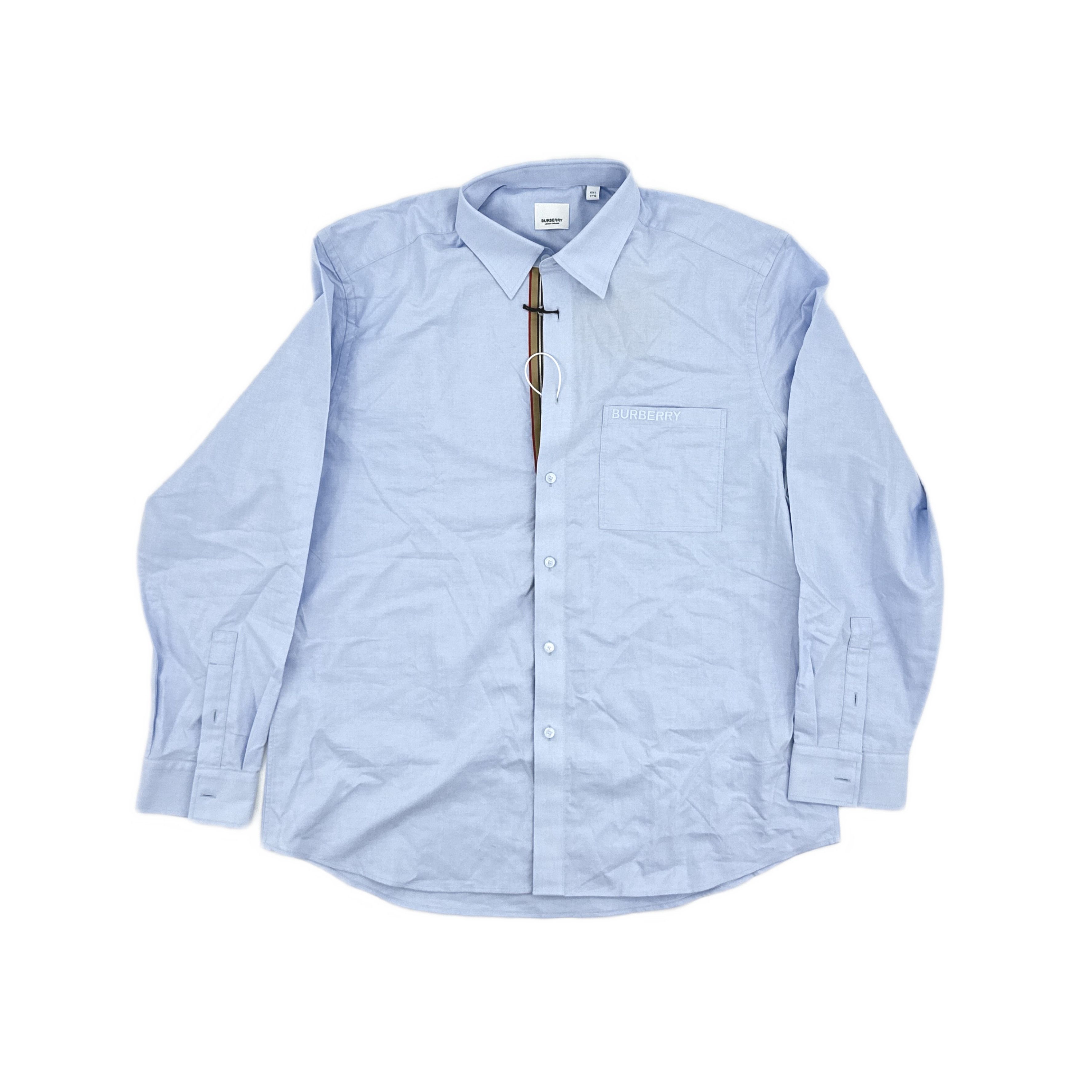 Burberry Burberry Logo Pocket Button Up Shirt Size XXL Size US XXL / EU 58 / 5 - 1 Thumbnail