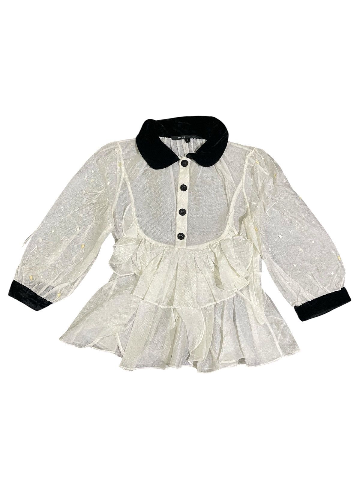 Marc Jacobs Marc Jacobs Mesh White Blouses Size M / US 6-8 / IT 42-44 - 1 Thumbnail