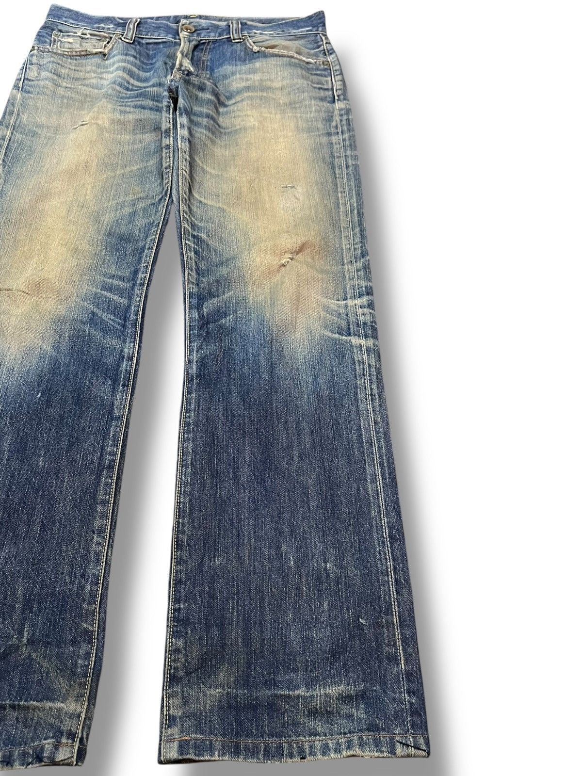 Uniqlo Vintage Uniqlo S002 Mudwash Distressed Denim Size US 34 / EU 50 - 4 Thumbnail