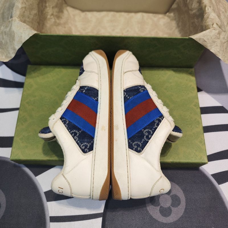 Gucci Gucci Screener Denim Fashion Sneakers for Men - Size US 6.5 / EU 39-40 - 2 Thumbnail