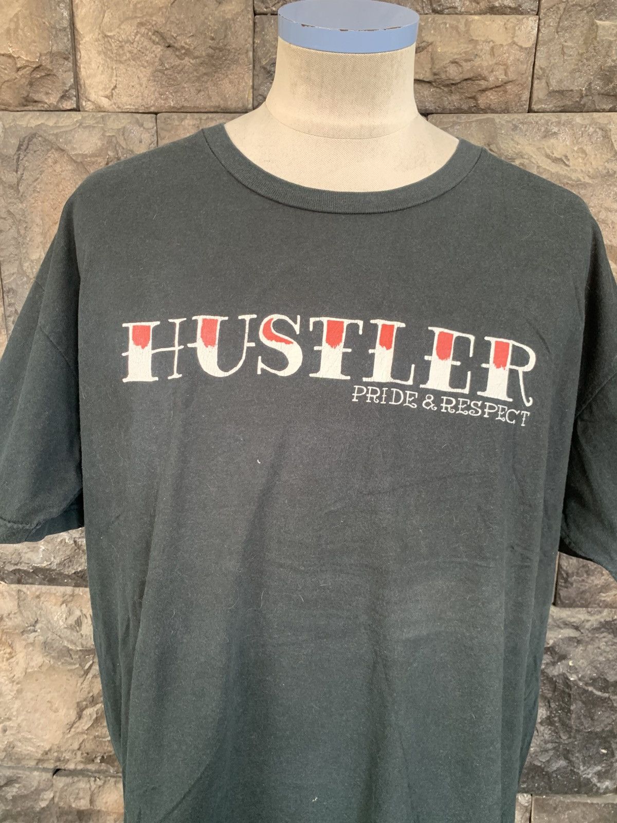 Vintage Vintage Hustler Hardcore Since 74 T shirt Size US XL / EU 56 / 4 - 2 Thumbnail