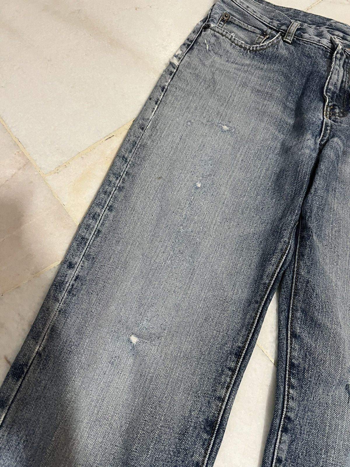 If Six Was Nine × Japanese Brand × Vintage 💥90’s💥Vintage Uniqlo Ripped Distress Jean Japan Size US 30 / EU 46 - 6 Thumbnail