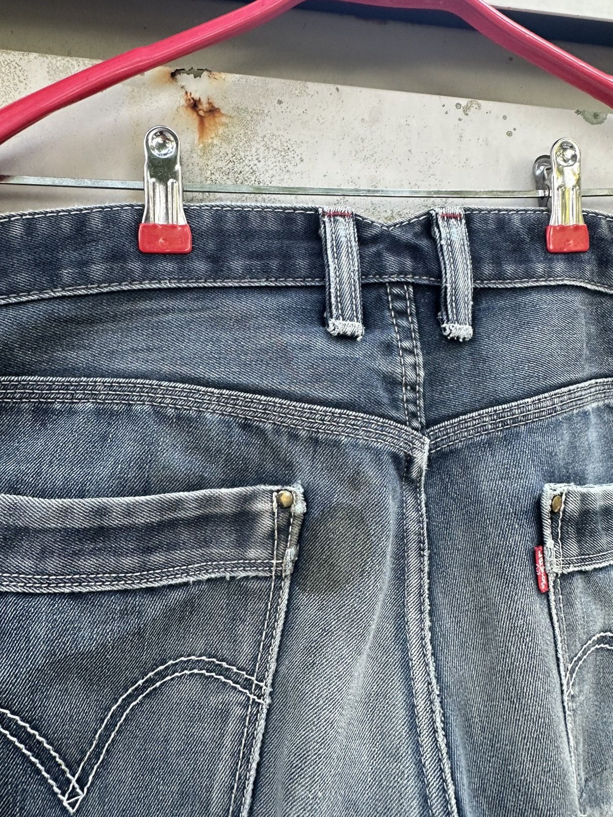 Levi's Vintage Clothing 👹Vintage Levis 569 Washed Baggy Jeans Size US 33 - 9 Thumbnail