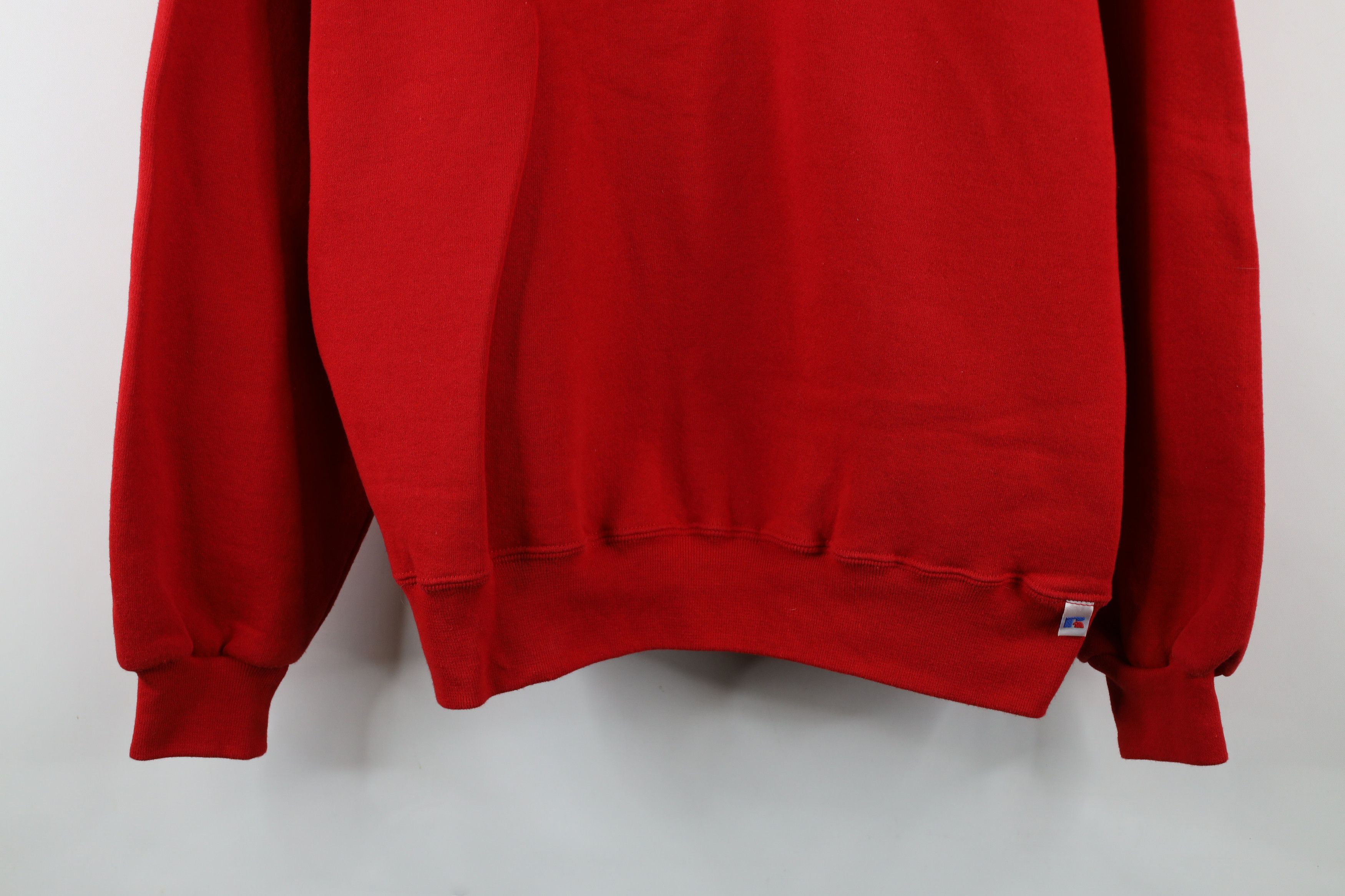Russell Athletic × Vintage Vintage 90s Russell Athletic USA Flag Box Logo Sweatshirt Size US L / EU 52-54 / 3 - 3 Thumbnail