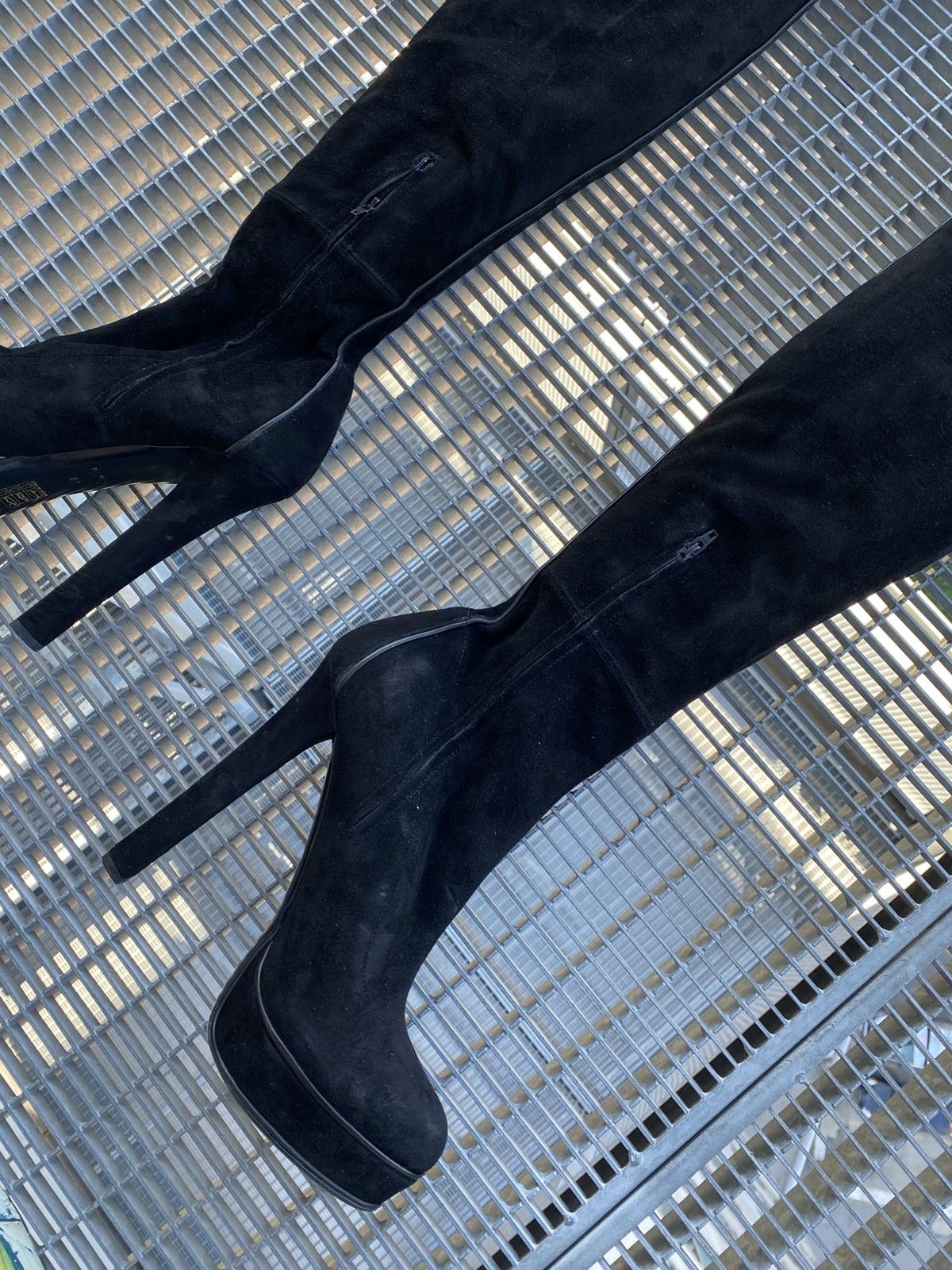 Gucci Gucci Suede Boots Heels Knee High Size US 9 / IT 39 - 13 Thumbnail