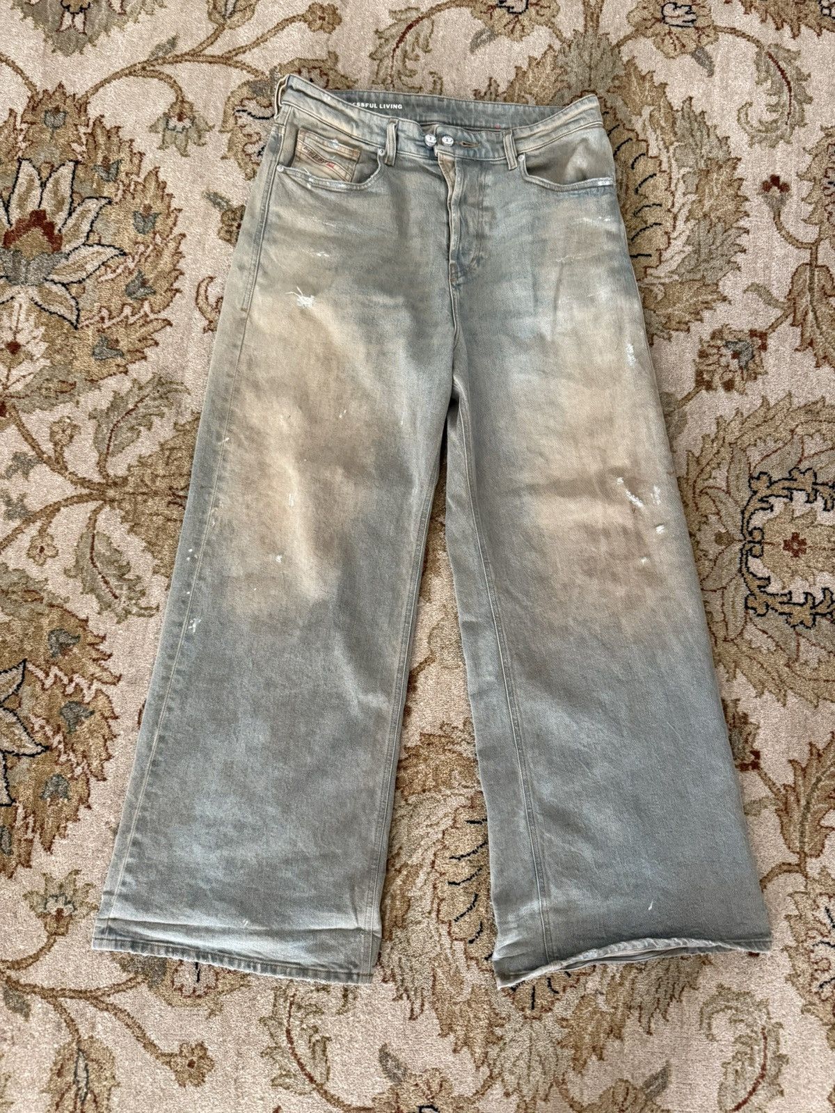 Diesel Baggy Distressed Faded Diesel D-Sire Denim Size US 32 / EU 48 - 2 Thumbnail