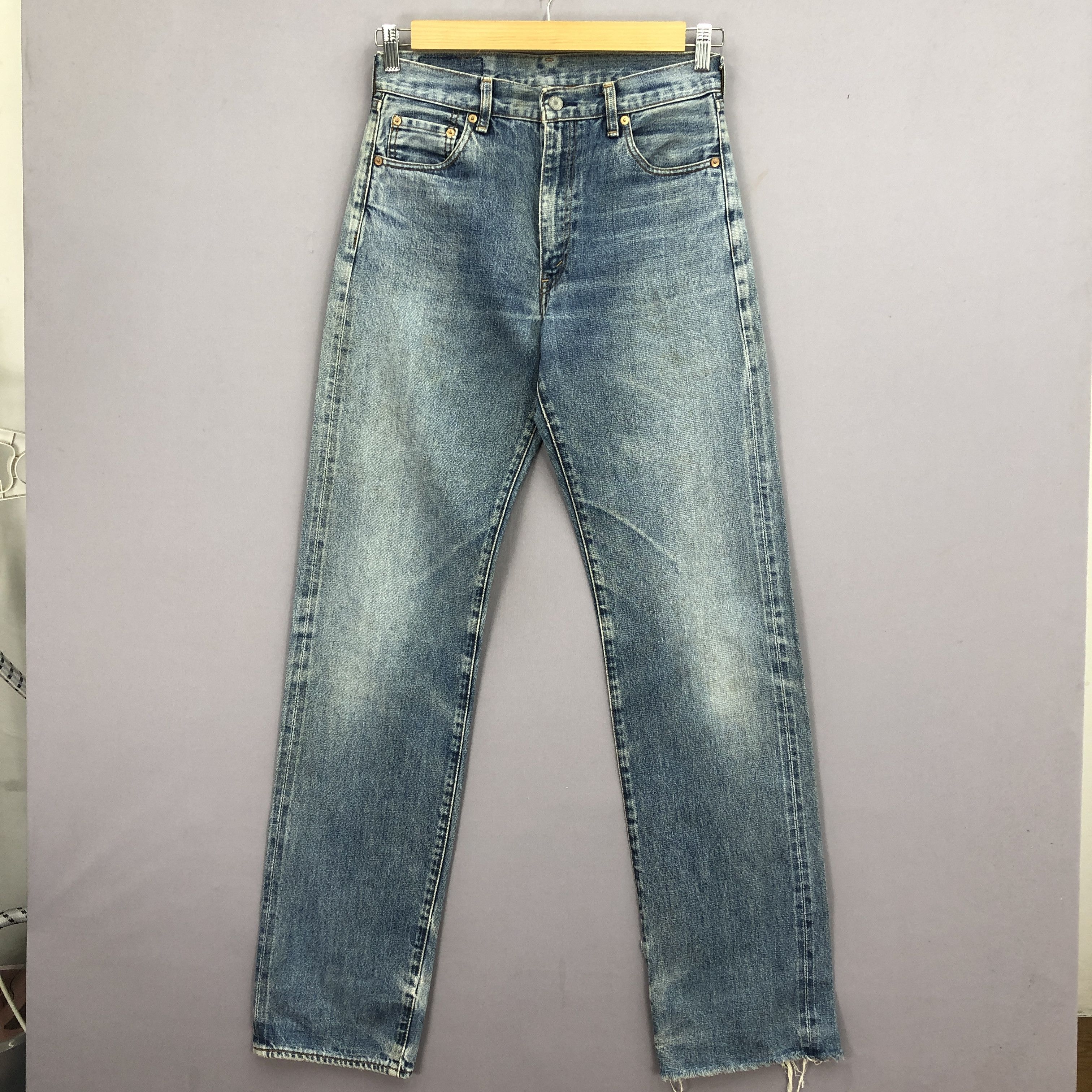 Levi's Vintage Levi's 502 Selvedge Jeans Light Wash Denim GF30248 Size 28" / US 6 / IT 42 - 1 Thumbnail