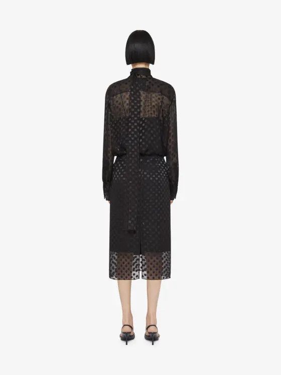 Givenchy o1w1db10325 Midi Skirt in Black Size 26" / US 2 / IT 38 - 3 Thumbnail