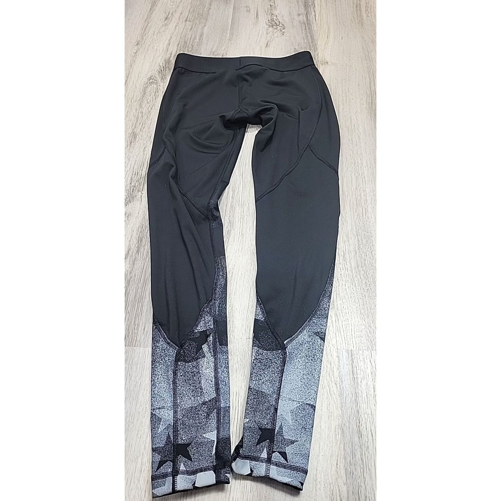Adidas Adidas Volleyball Leggings Black Grey Ombré Stars Women's Sz S Aeroready - Adult Women Leggings Size 28" / US 6 / IT 42 - 6 Thumbnail