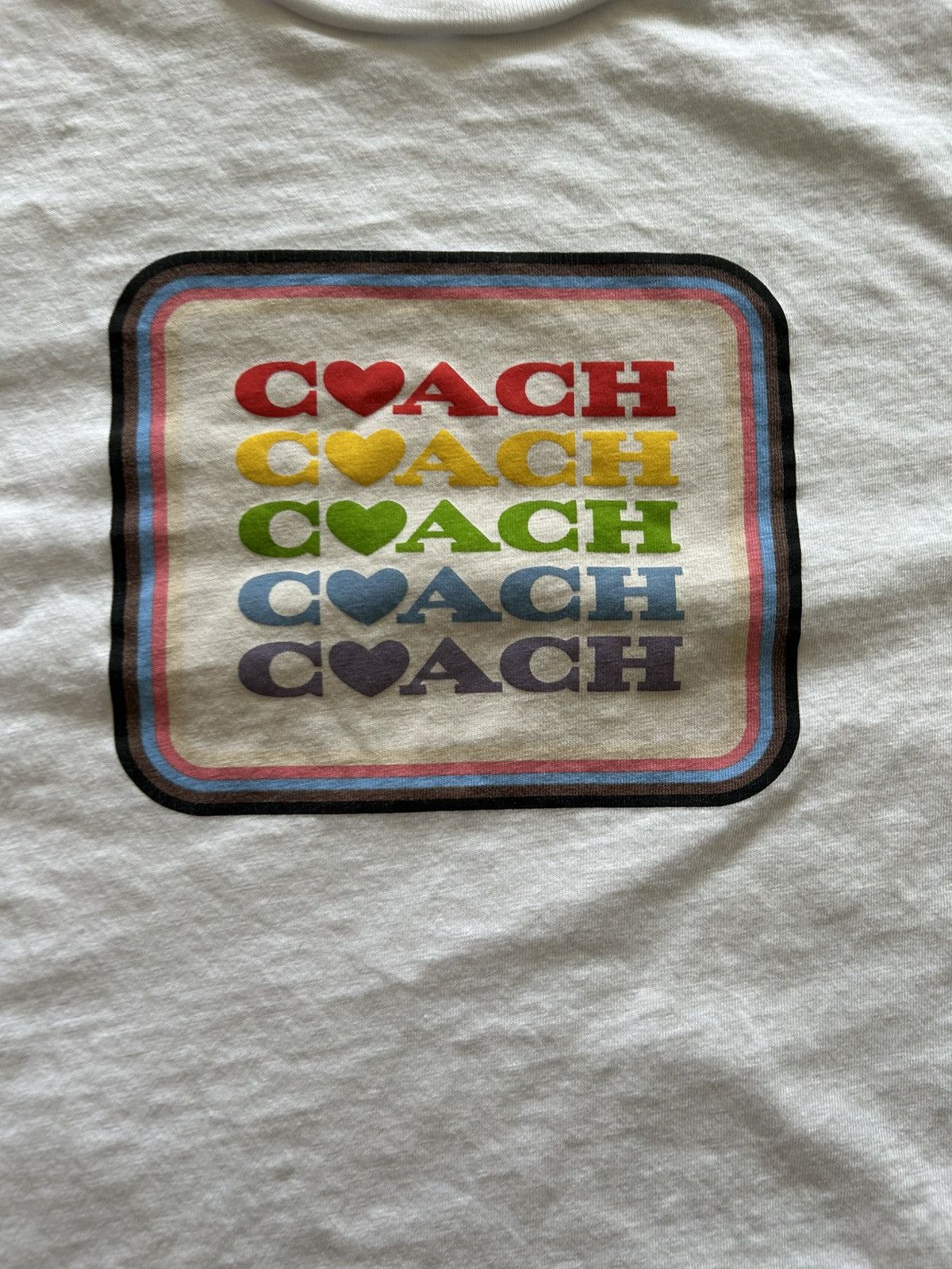 Coach Coach repeat logo tee white Size US XXL / EU 58 / 5 - 2 Thumbnail