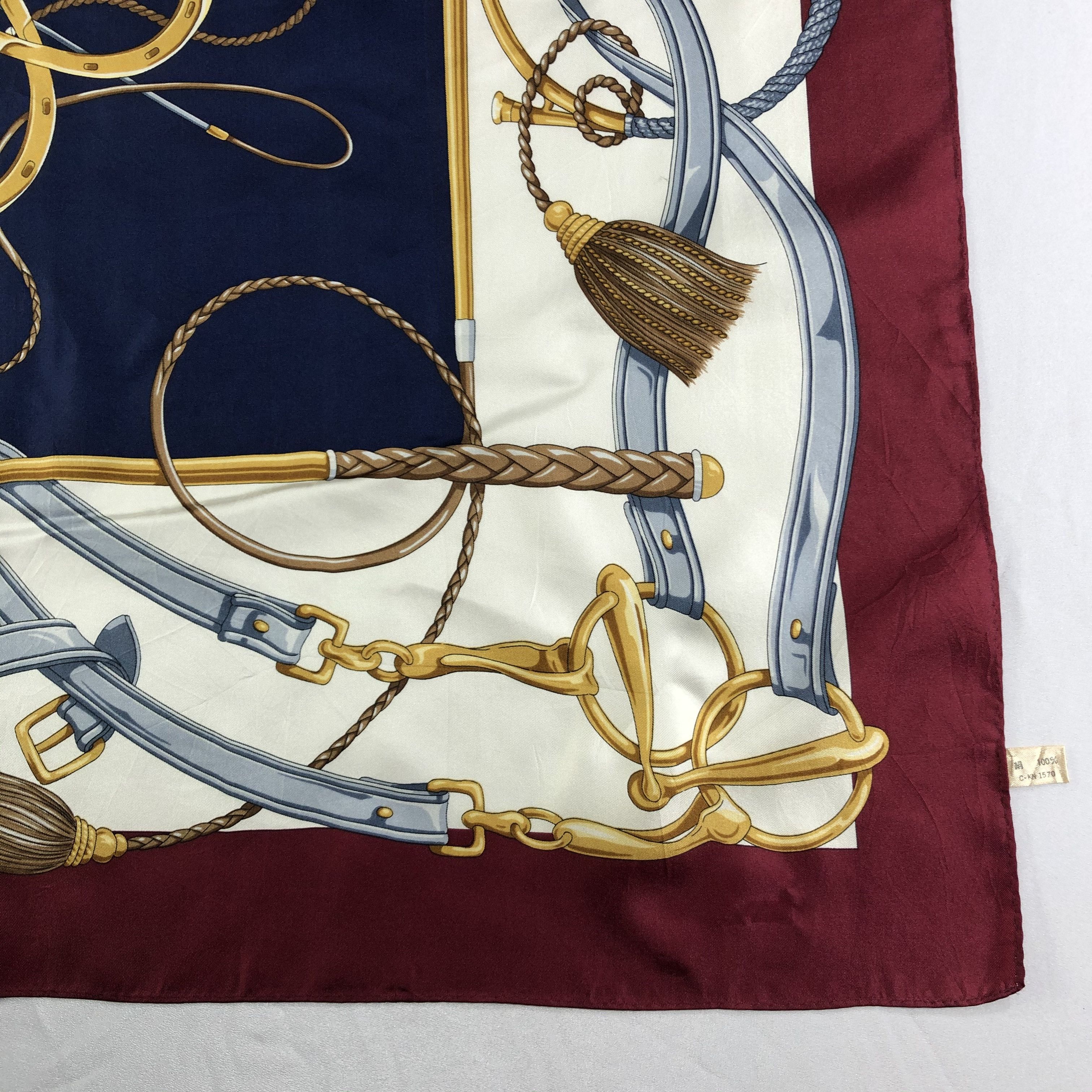 Vintage Vintage Silk Scarf Size ONE SIZE - 3 Thumbnail