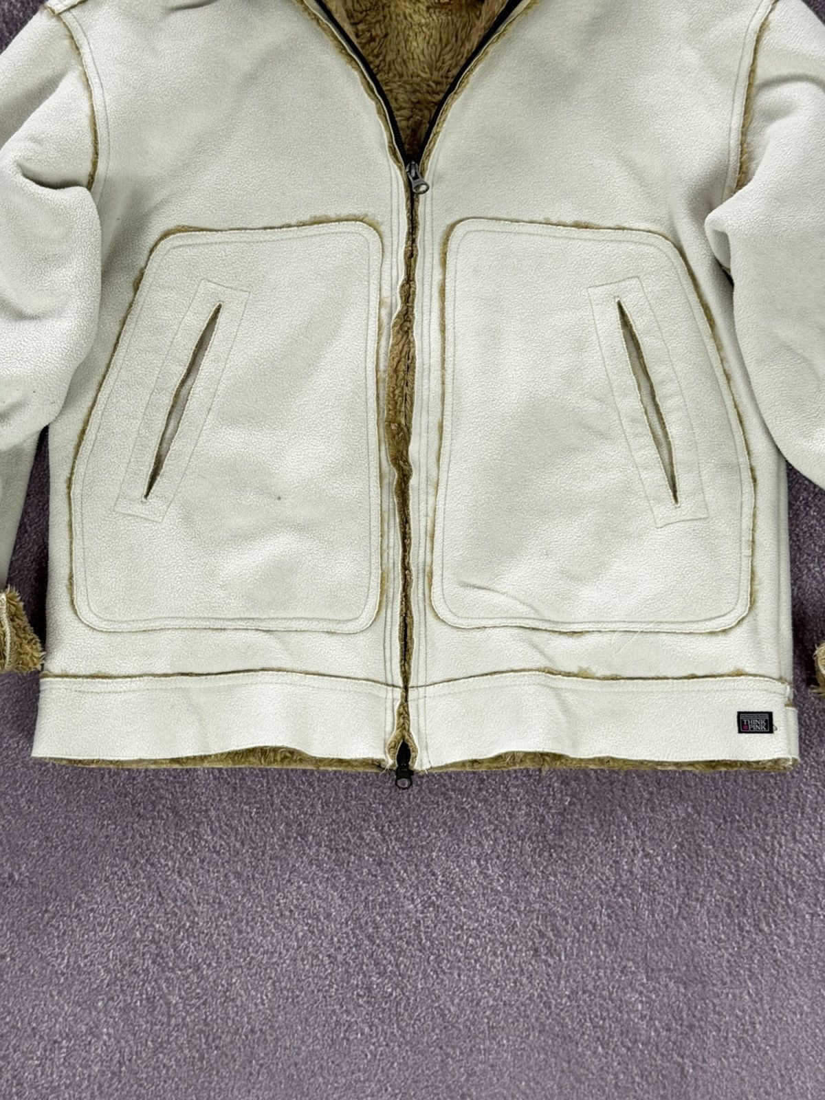Japanese Brand Y2K Japanese Vibe Glamour Fuzzy Zip Up Hooded Jacket Size M / US 6-8 / IT 42-44 - 5 Thumbnail