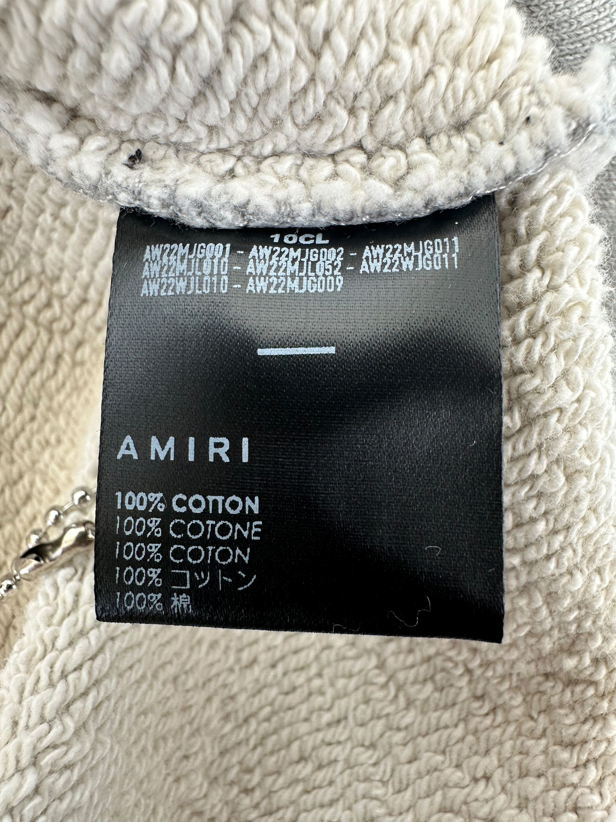 Amiri Amiri Grey & White Puff Logo Sweater Size US XS / EU 42 / 0 - 4 Thumbnail