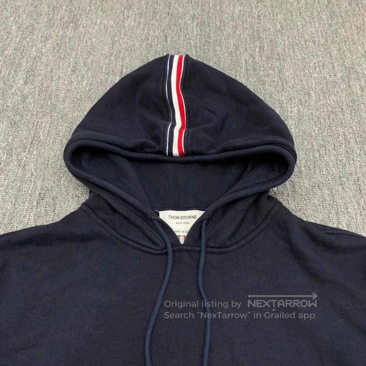 Thom Browne thom browne navy striped hoodie sweatshirt. Size US L / EU 52-54 / 3 - 9 Thumbnail