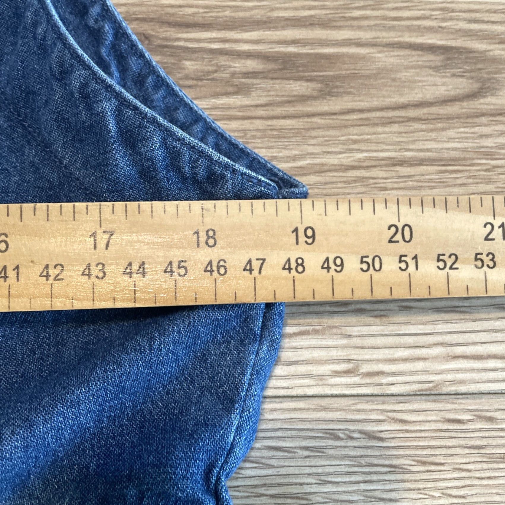 Vintage VINTAGE Premier International Maxi Dress for Women, Size Medium, Blue, Sleeveless, Button Closure, Pockets Size 32" / US 10 / IT 46 - 4 Thumbnail
