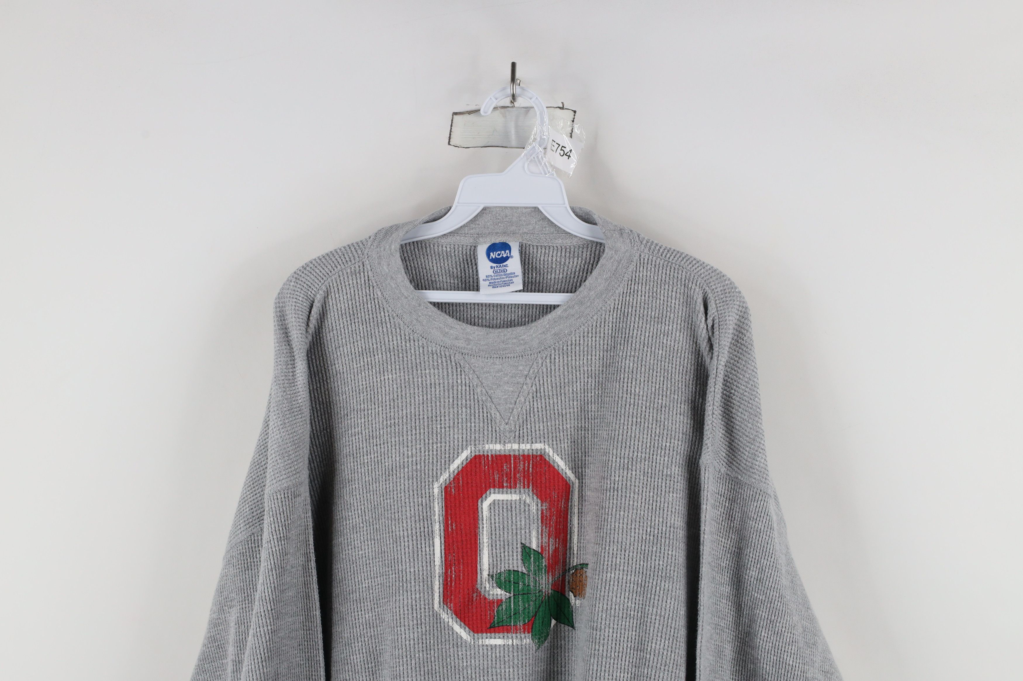Vintage Vintage Ohio State University Thermal Waffle Knit T-Shirt Size US XL / EU 56 / 4 - 2 Thumbnail