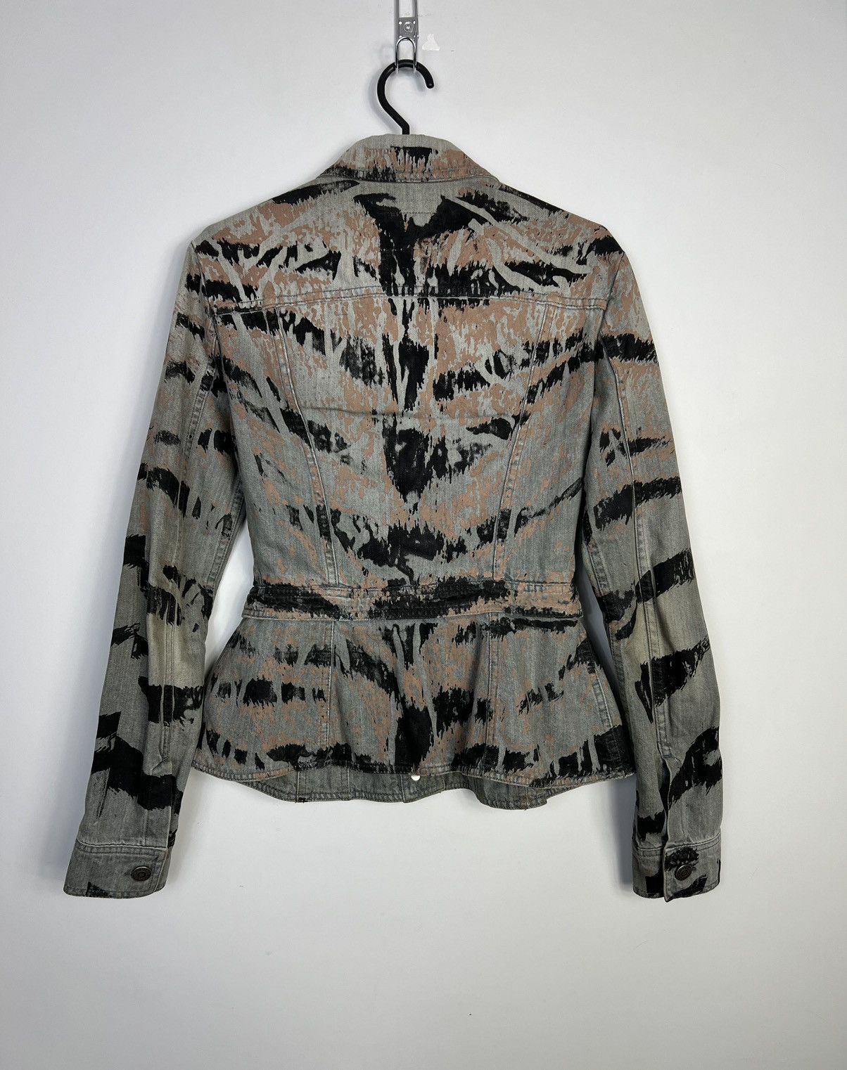 Pierre Balmain Pierre Balmain Y2K Zebra Print Denim Jacket Size S / US 4 / IT 40 - 2 Thumbnail