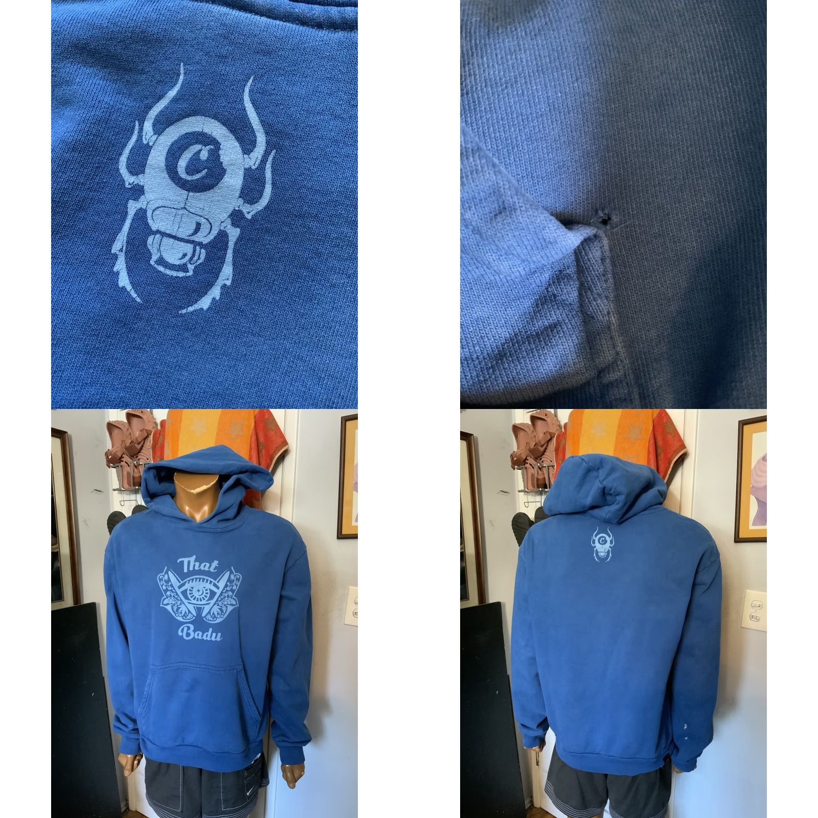 Apple Cookies SF X Apple Trees That Badu Erykah Badu Heavyweight Pullover Hoodie M Mens Blue Size US M / EU 48-50 / 2 - 8 Thumbnail