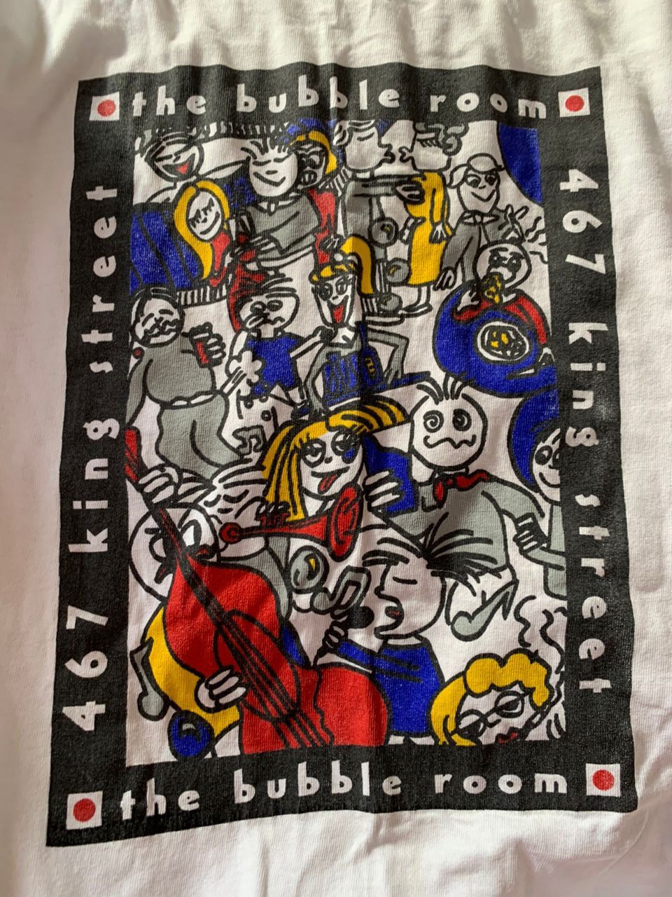 Vintage 90s THE BUBBLE ROOM 467 KING STREET long-sleeve t-shirt Size US L / EU 52-54 / 3 - 1 Thumbnail