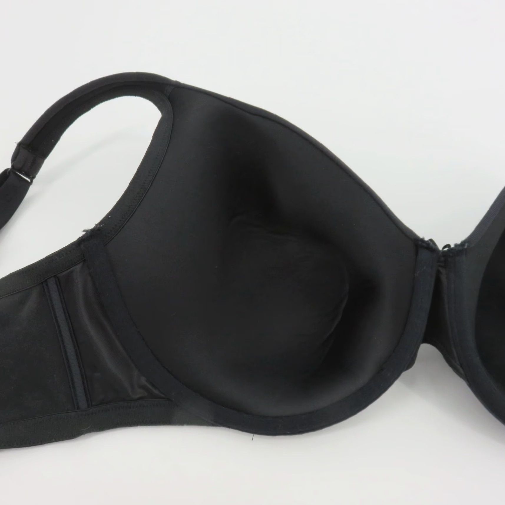 Vintage Cacique Bra 38F Black Lightly Lined Full Coverage Underwire Women Size ONE SIZE - 7 Thumbnail